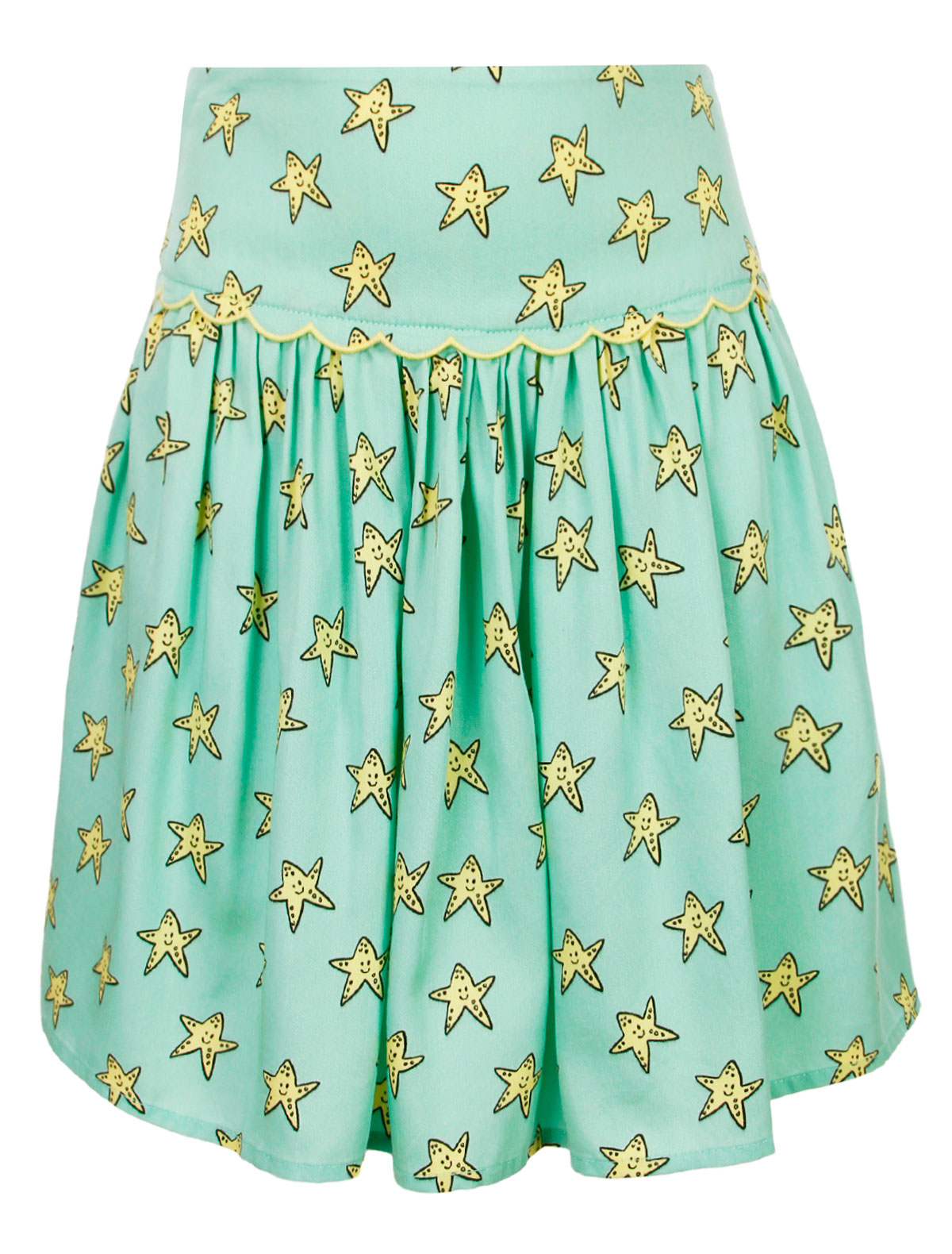 юбка stella mccartney для девочки, зеленая