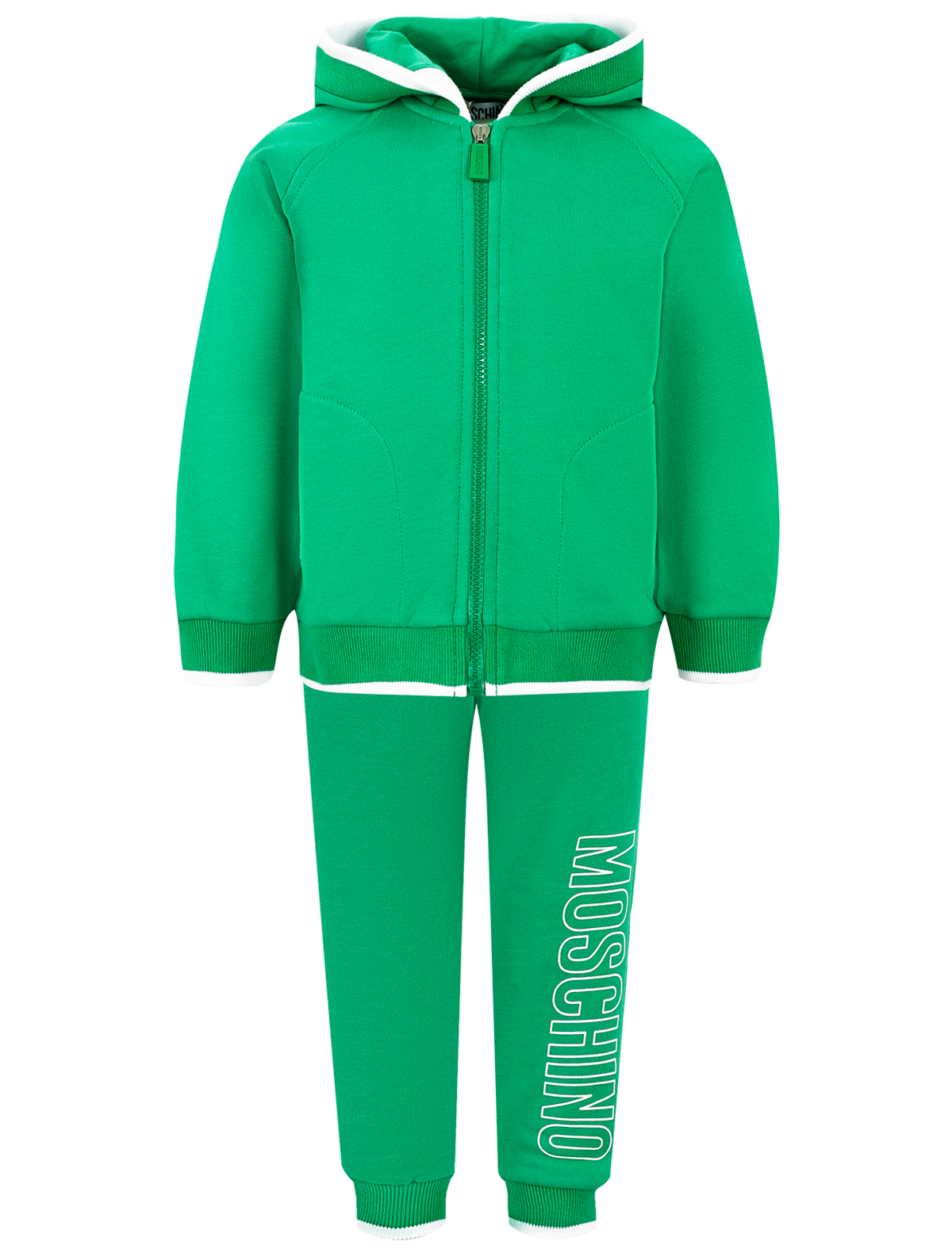 спортивный костюм moschino для мальчика, зеленый