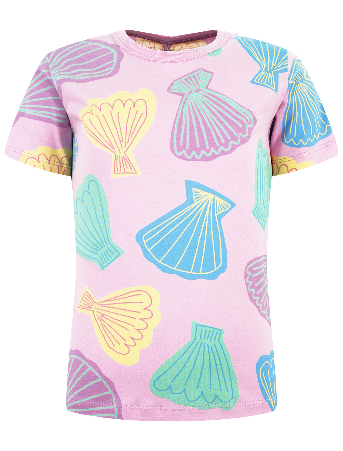 футболка stella mccartney для девочки, разноцветная