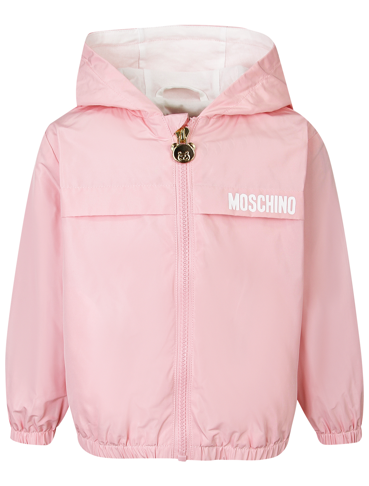 куртка moschino для девочки, розовая