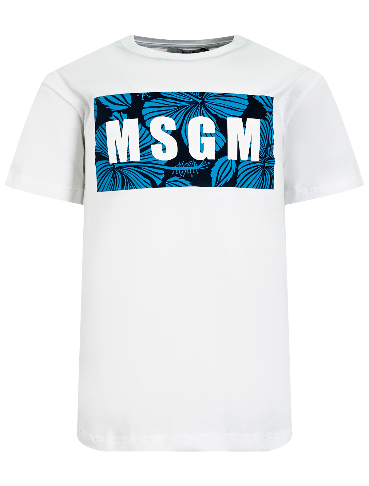 футболка msgm для мальчика, белая