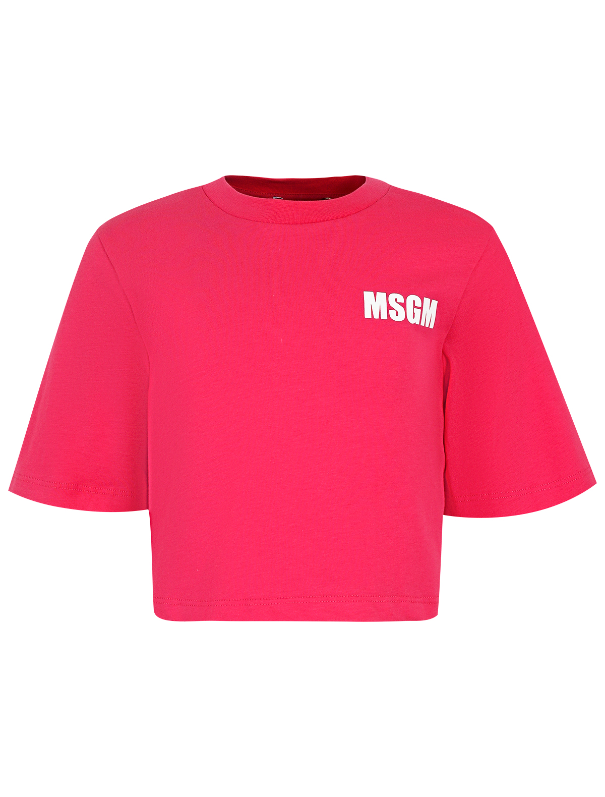 футболка msgm для девочки, розовая
