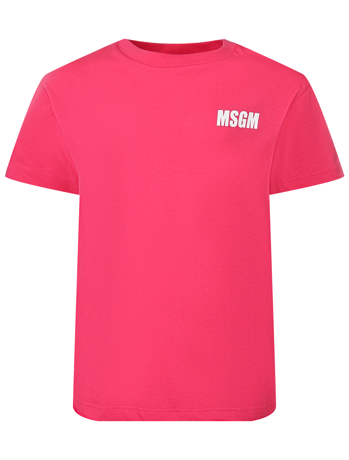 футболка msgm для девочки, розовая
