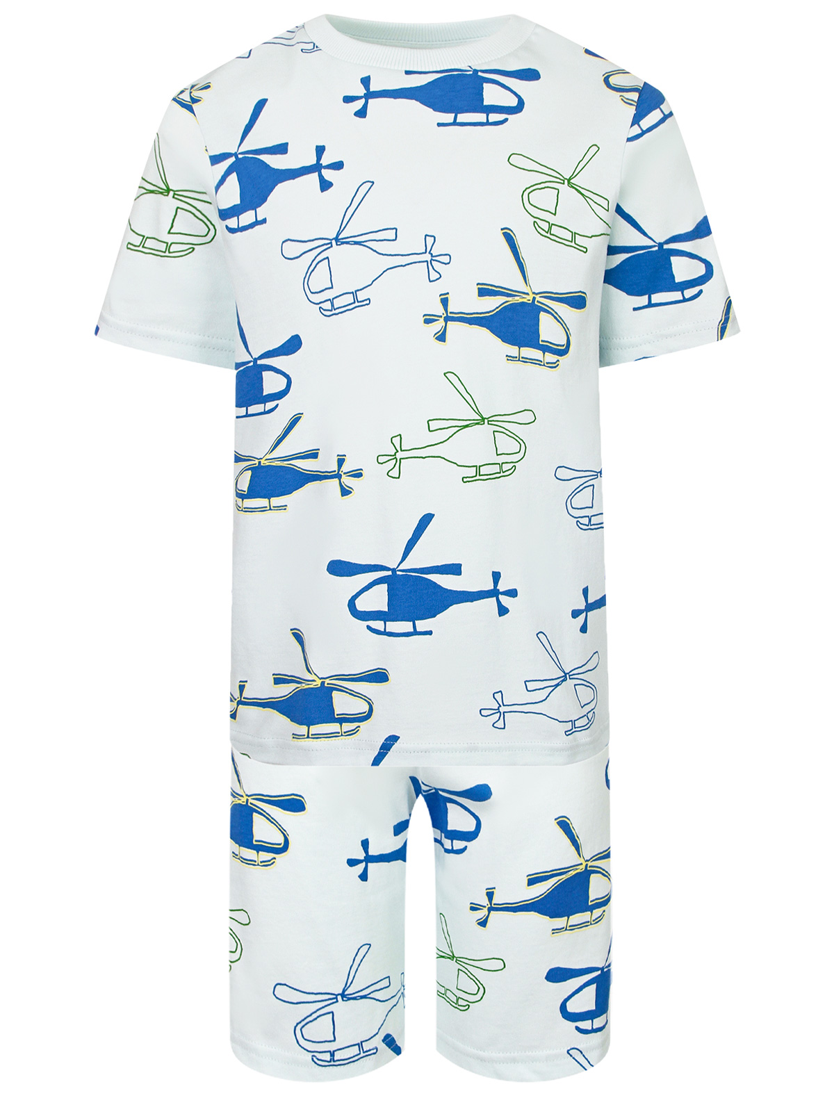 пижама sanetta для мальчика, голубая