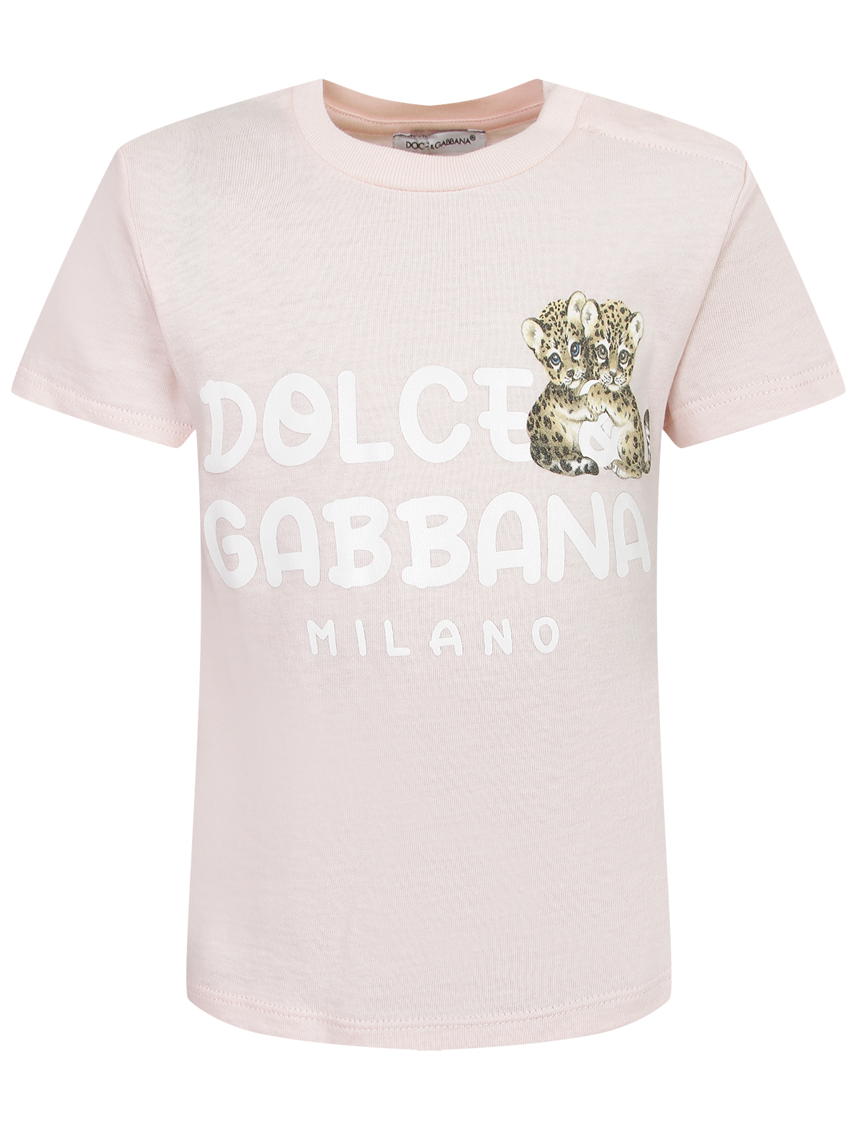 футболка dolce & gabbana малыши, розовая