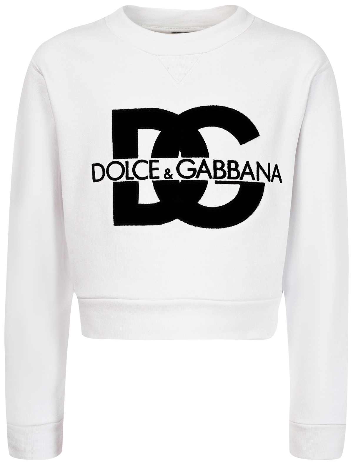 спортивные свитшот dolce & gabbana для девочки, белый