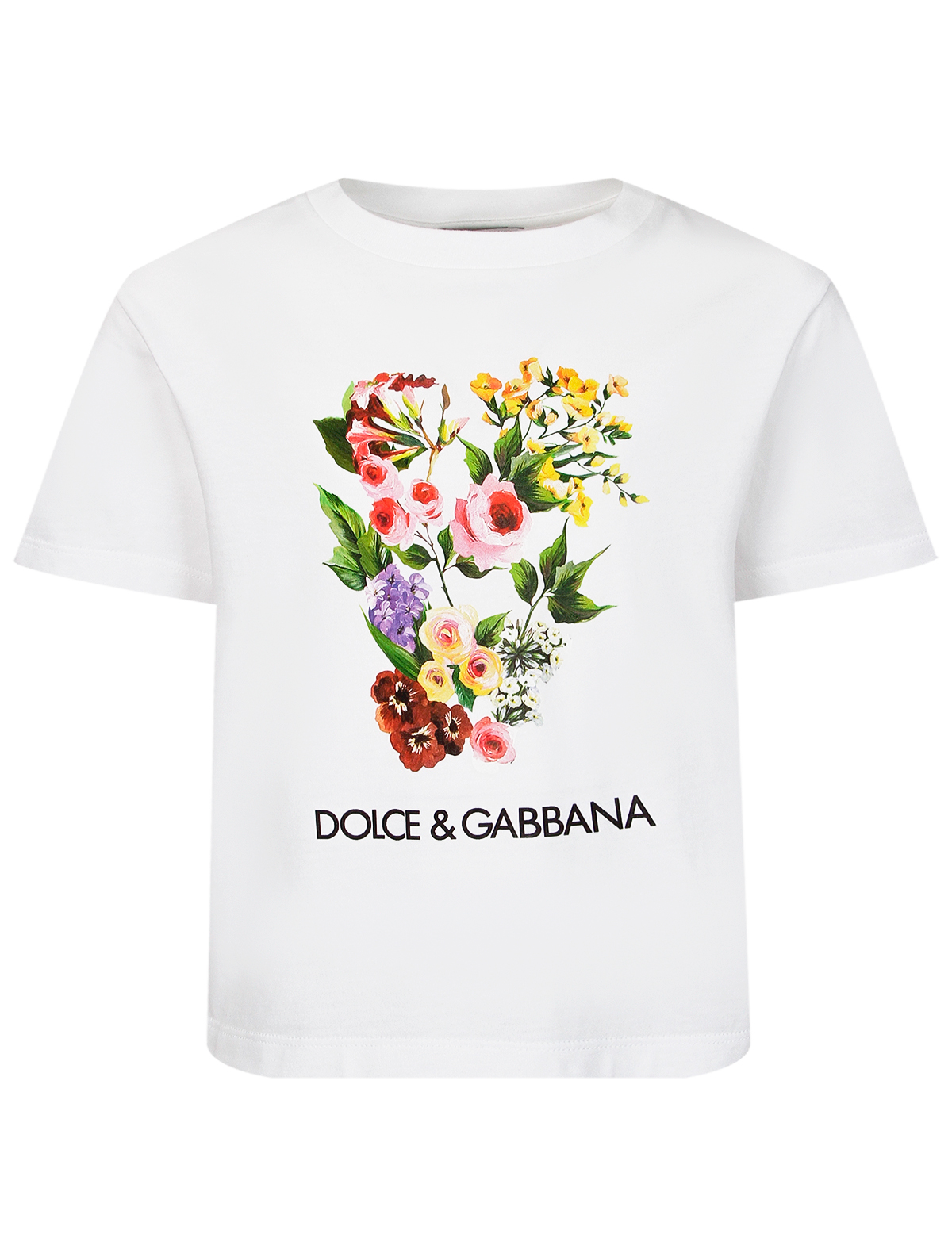 футболка dolce & gabbana для девочки, белая