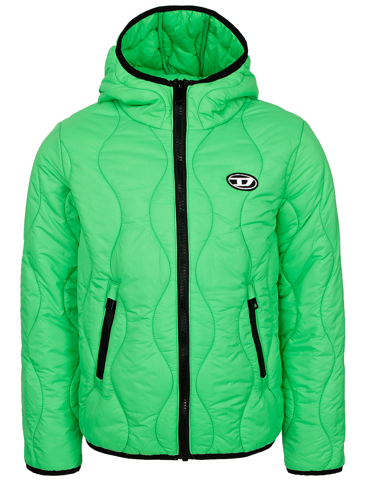 куртка diesel для мальчика, зеленая