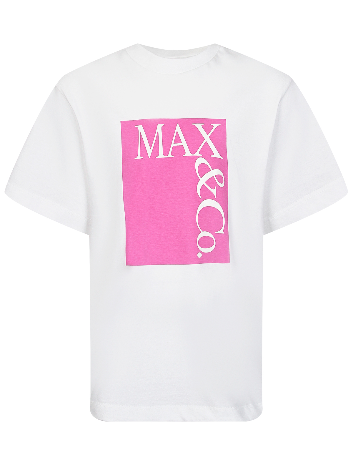 футболка max&co для девочки, белая