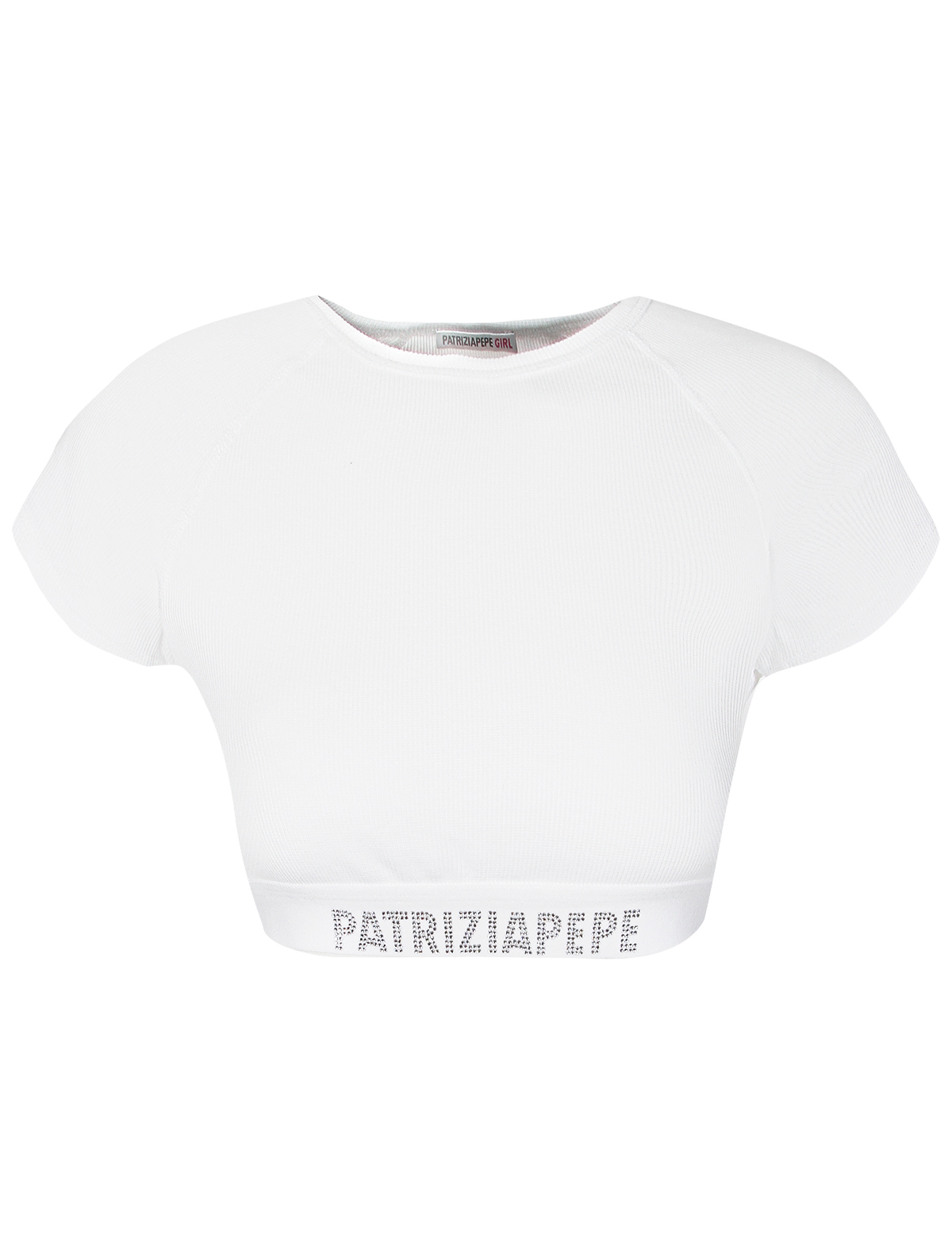 футболка patrizia pepe для девочки, белая