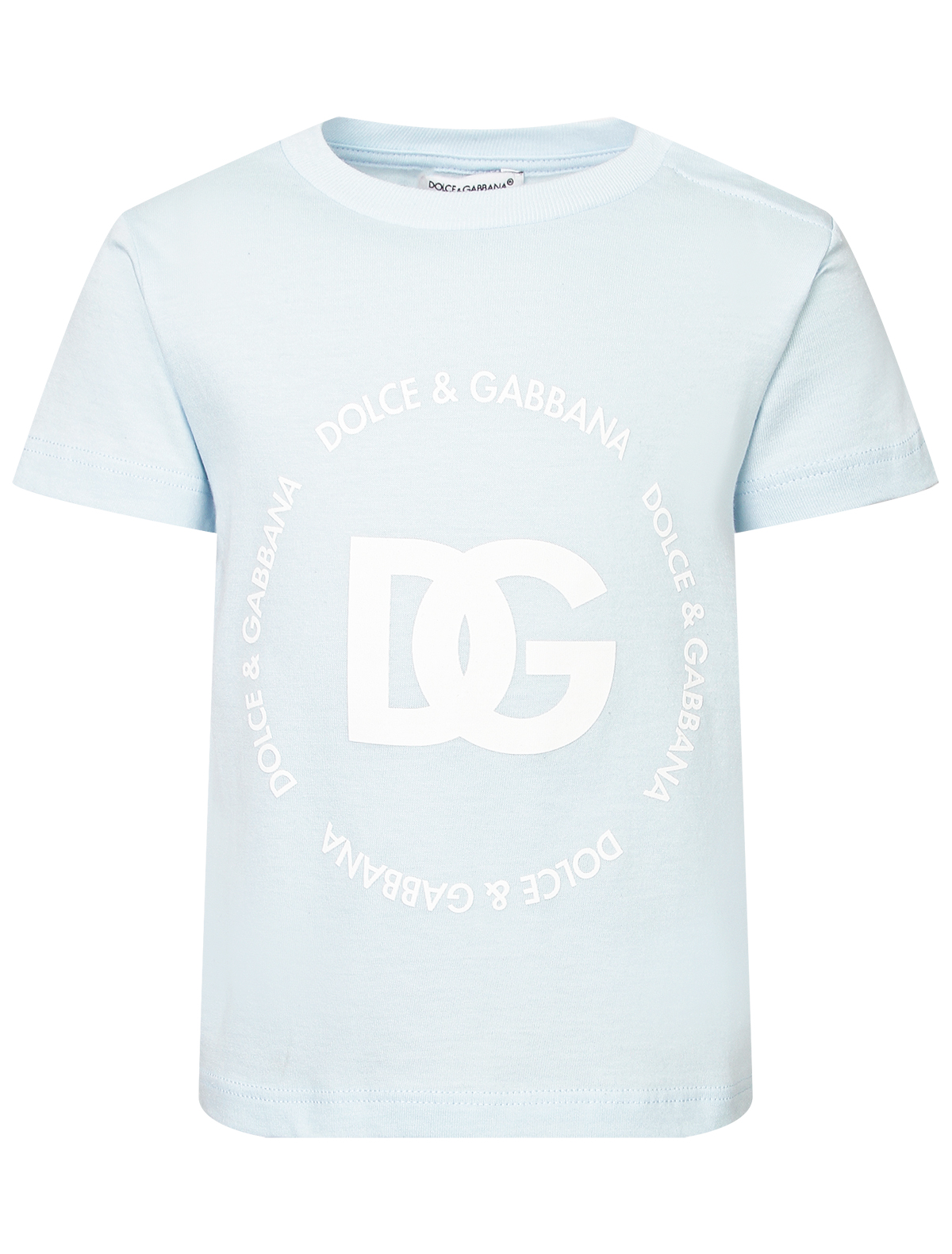 футболка dolce & gabbana малыши, голубая