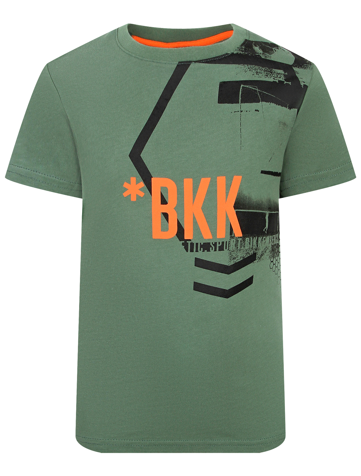 футболка bikkembergs для мальчика, зеленая