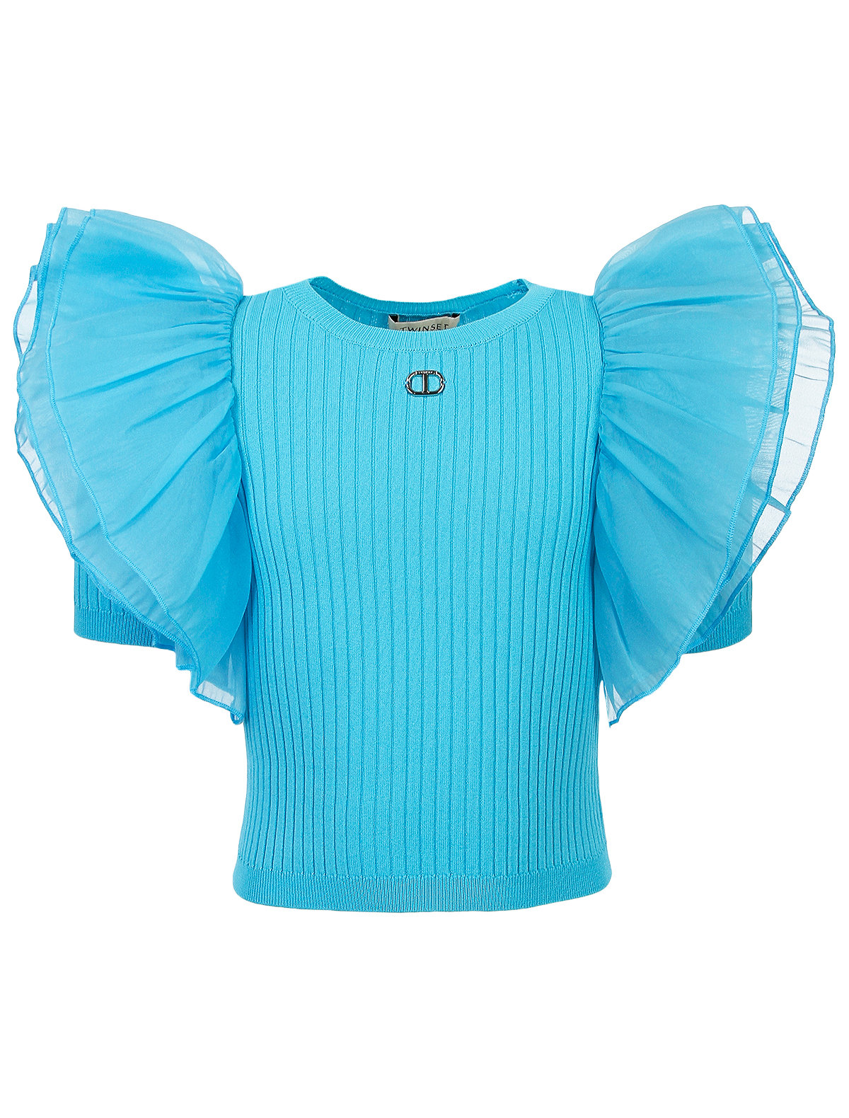 блузка twinset для девочки, голубая