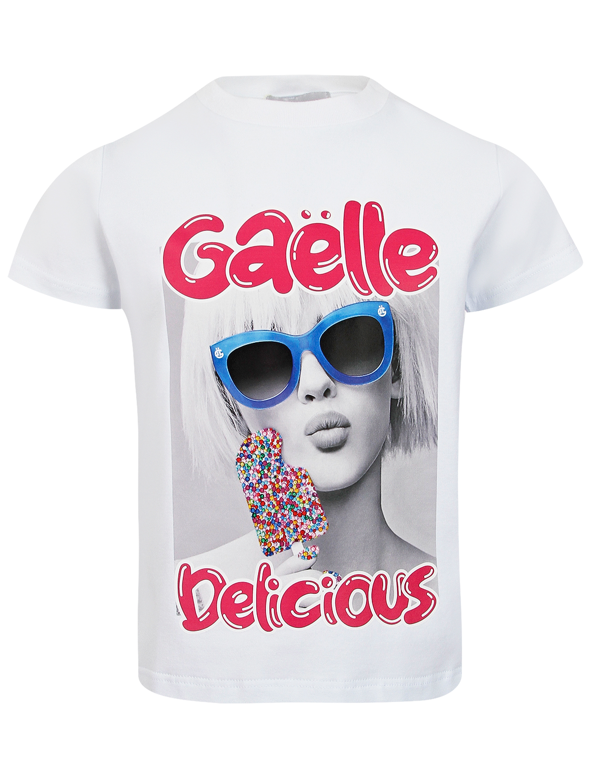 футболка gaelle для девочки, белая