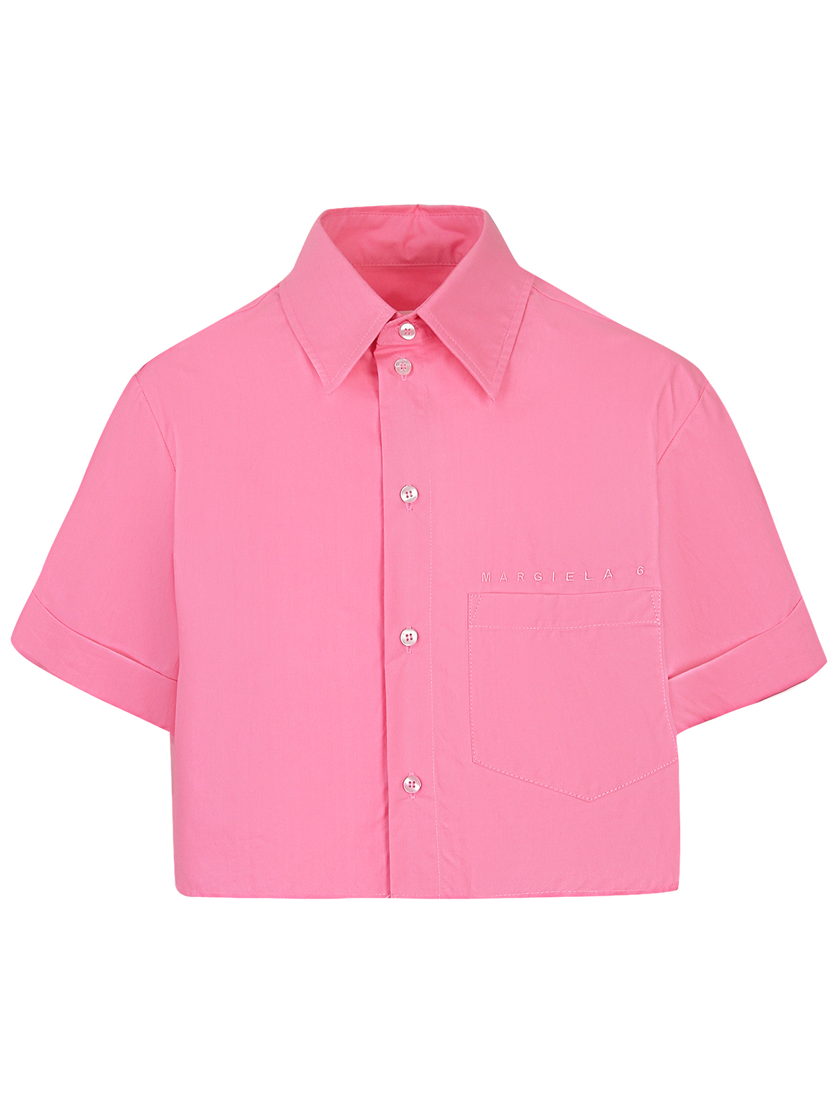 блузка mm6 maison margiela для девочки, розовая