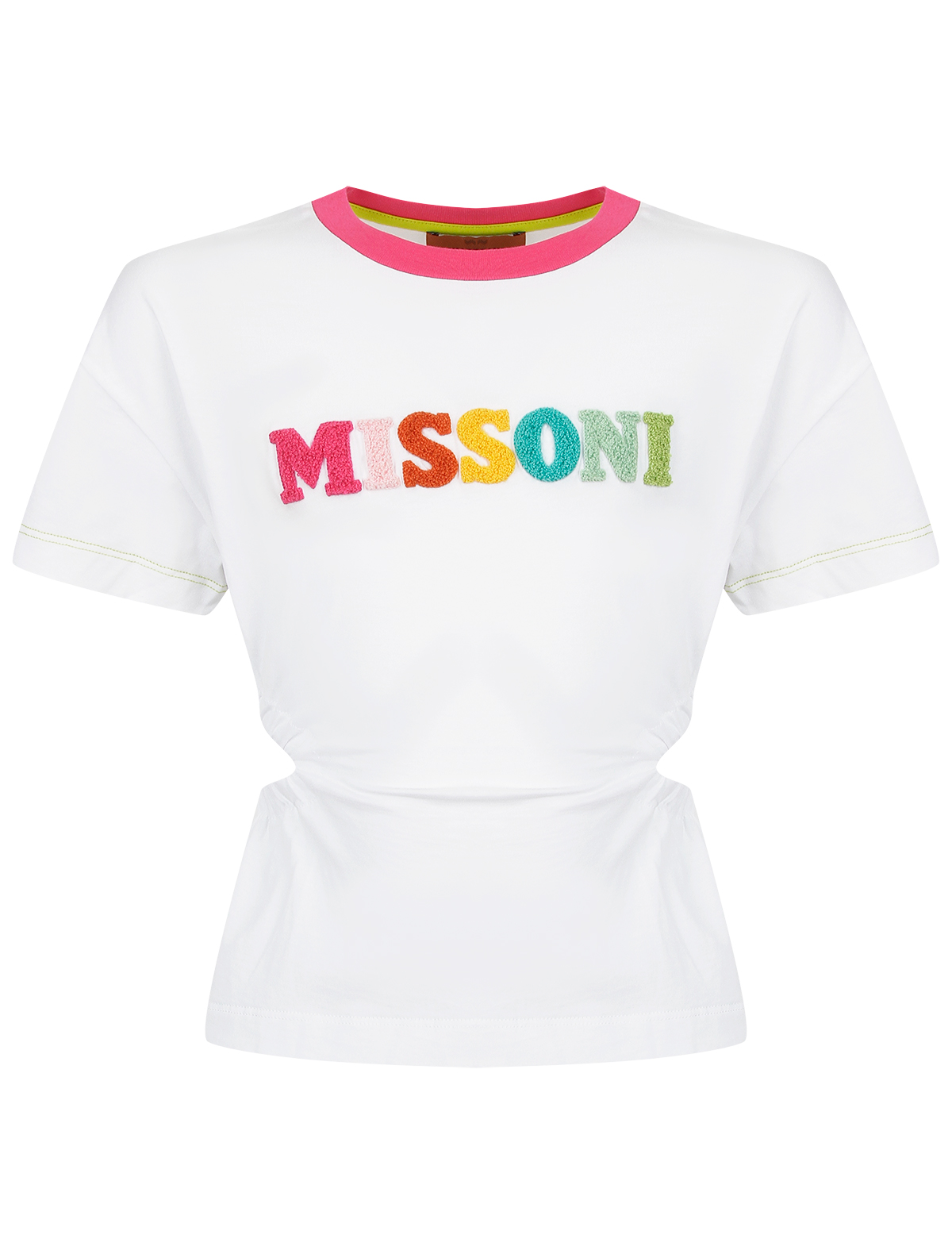 футболка missoni для девочки, белая