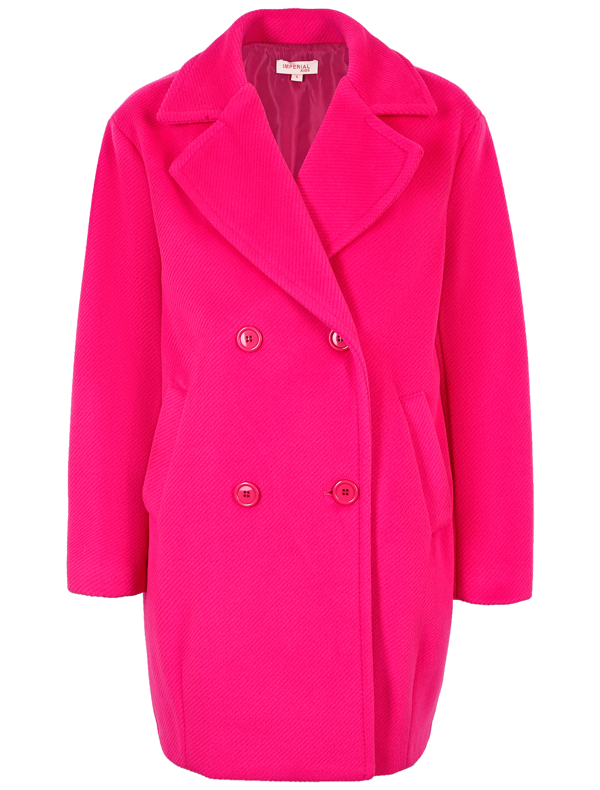 пальто imperial kids для девочки, розовое