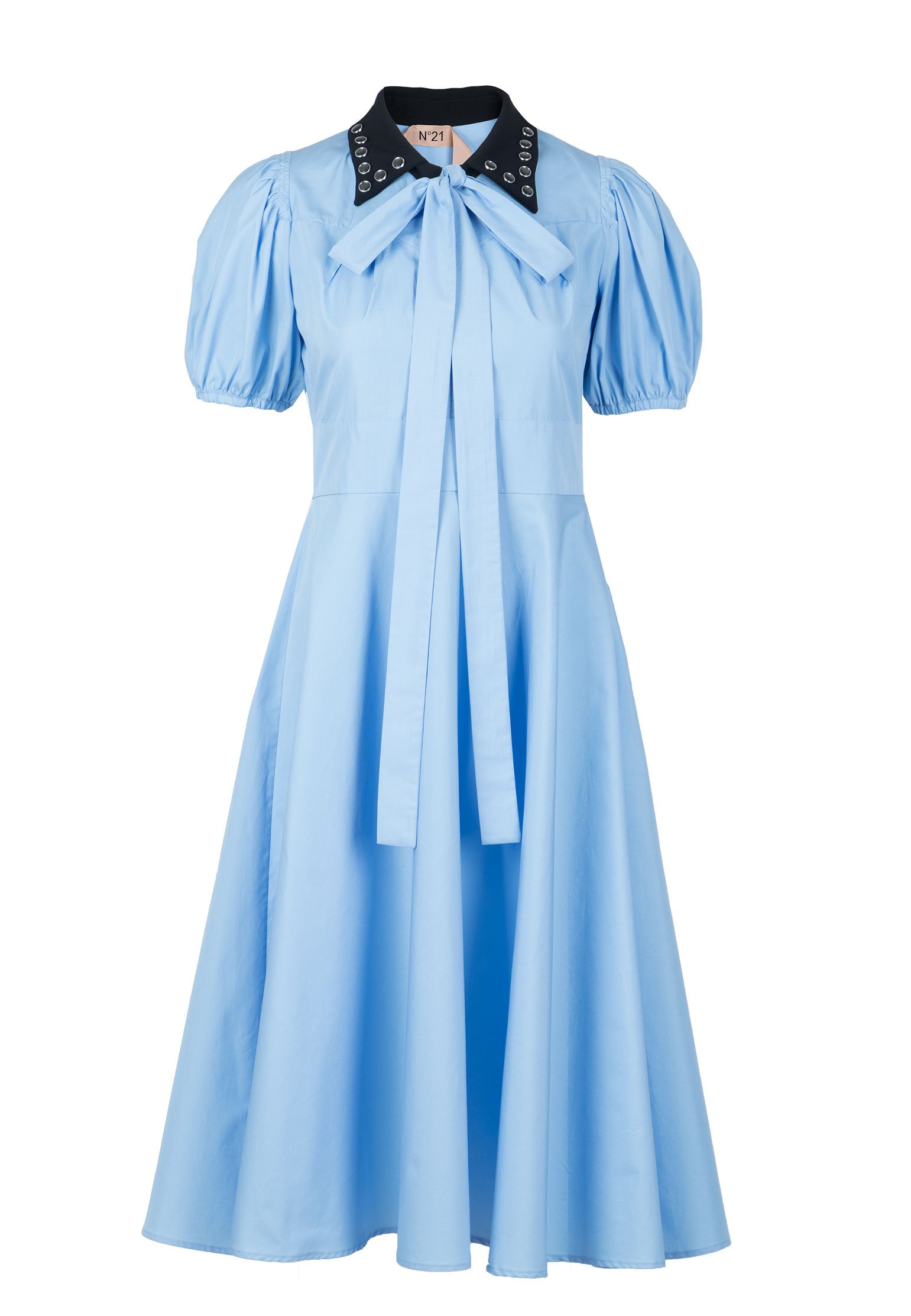 женское платье-рубашки n21, голубое