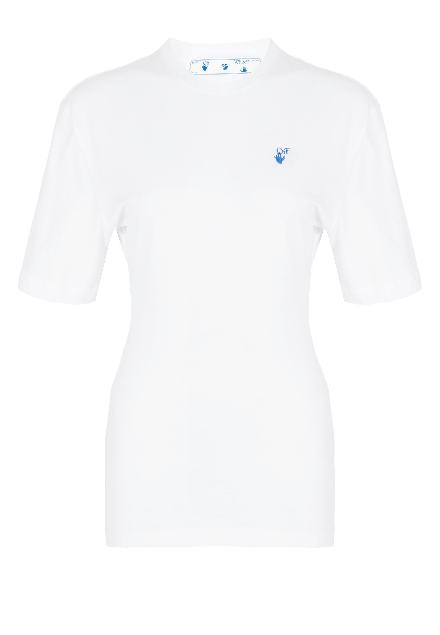женская футболка off-white, белая