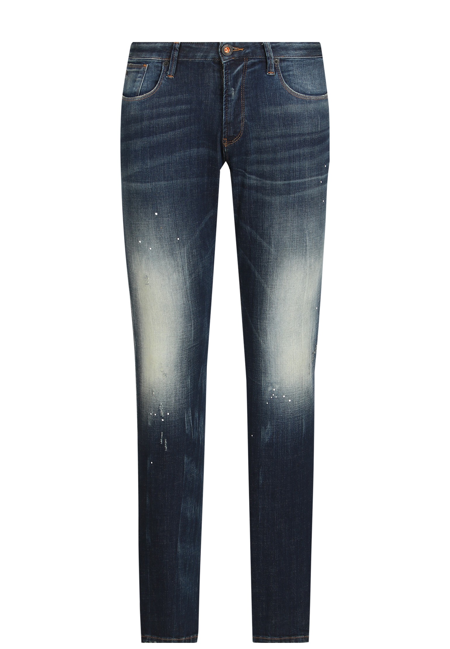 мужские прямые джинсы emporio armani, синие