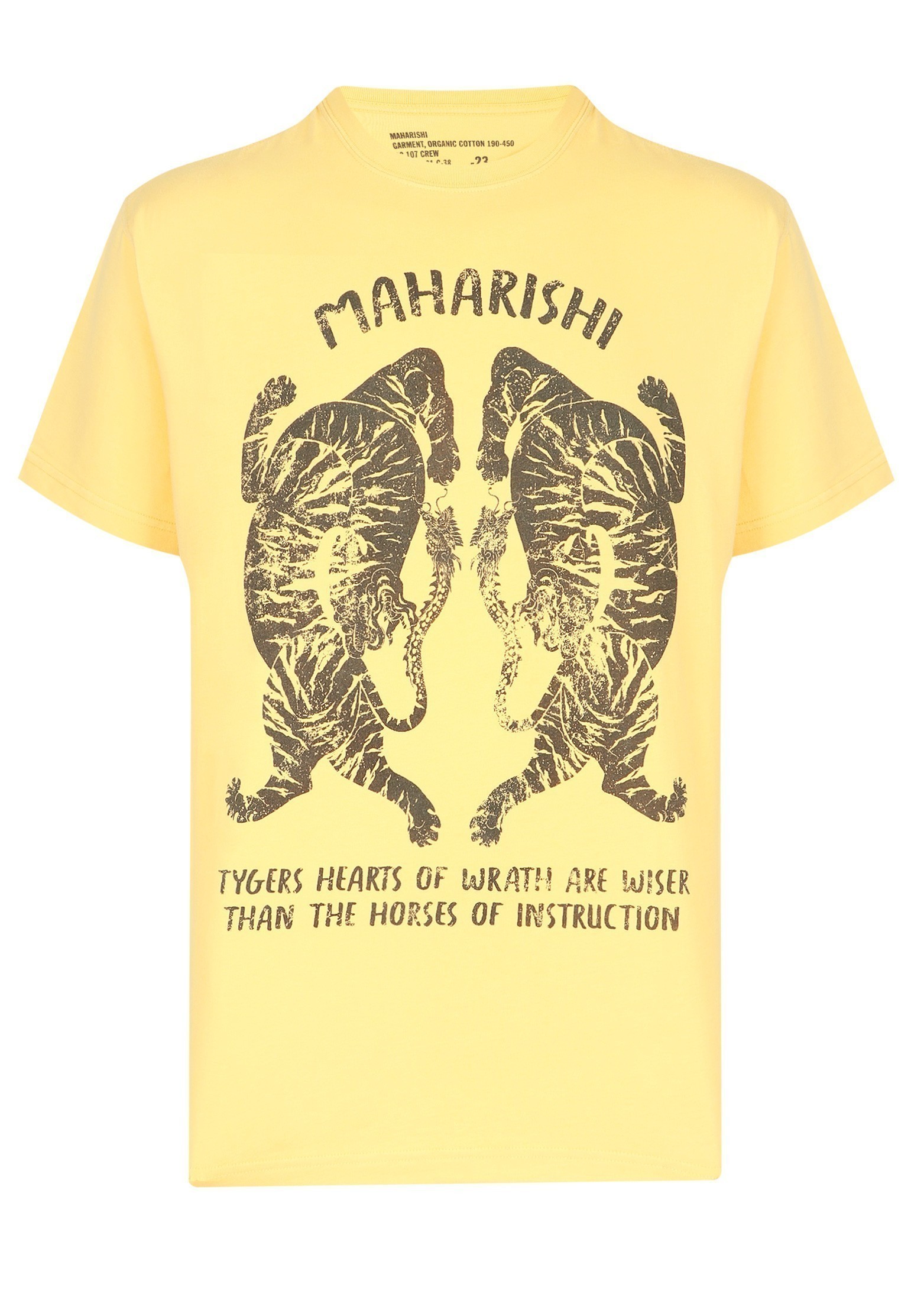 мужская футболка maharishi, желтая
