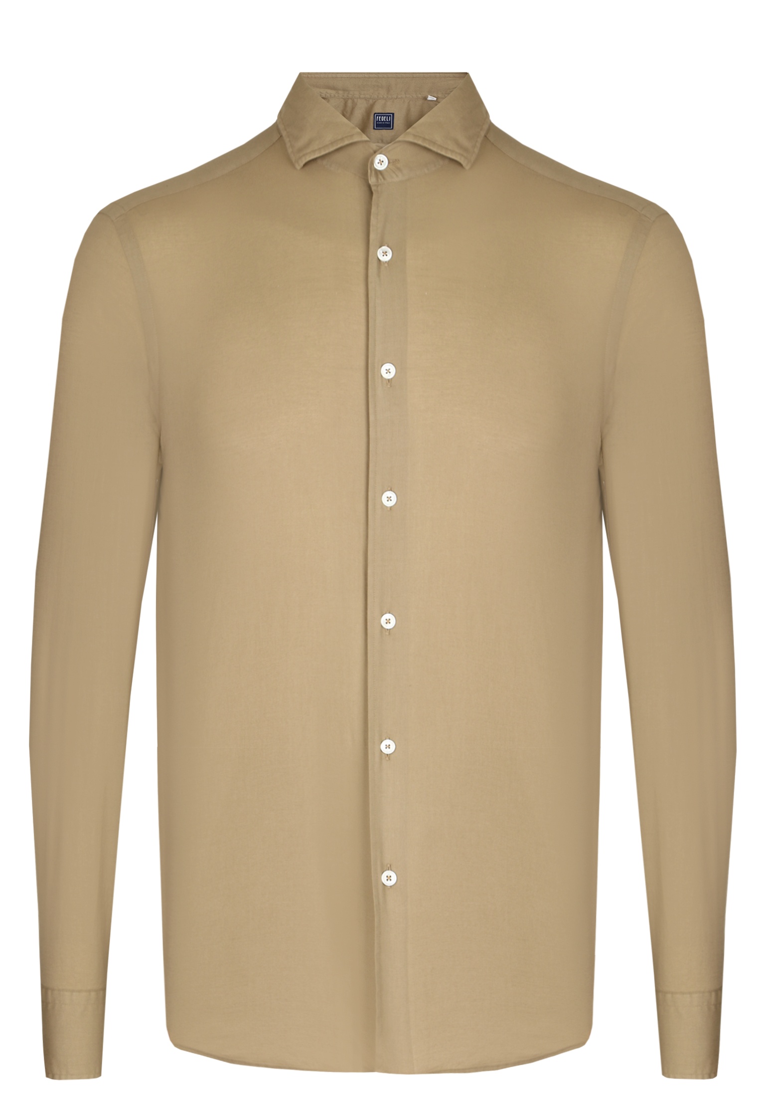 мужская рубашка fedeli, коричневая