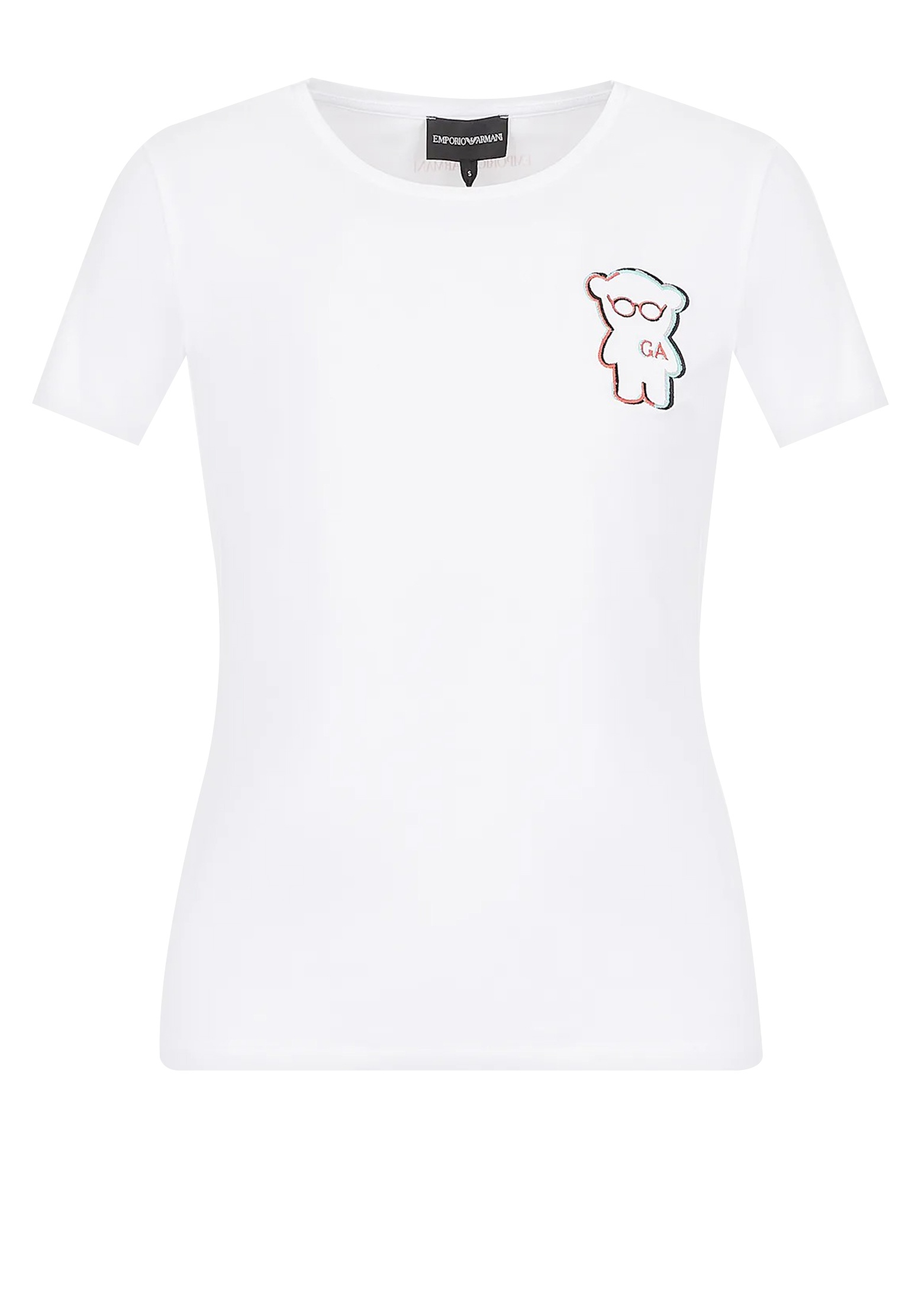 женская футболка emporio armani, белая