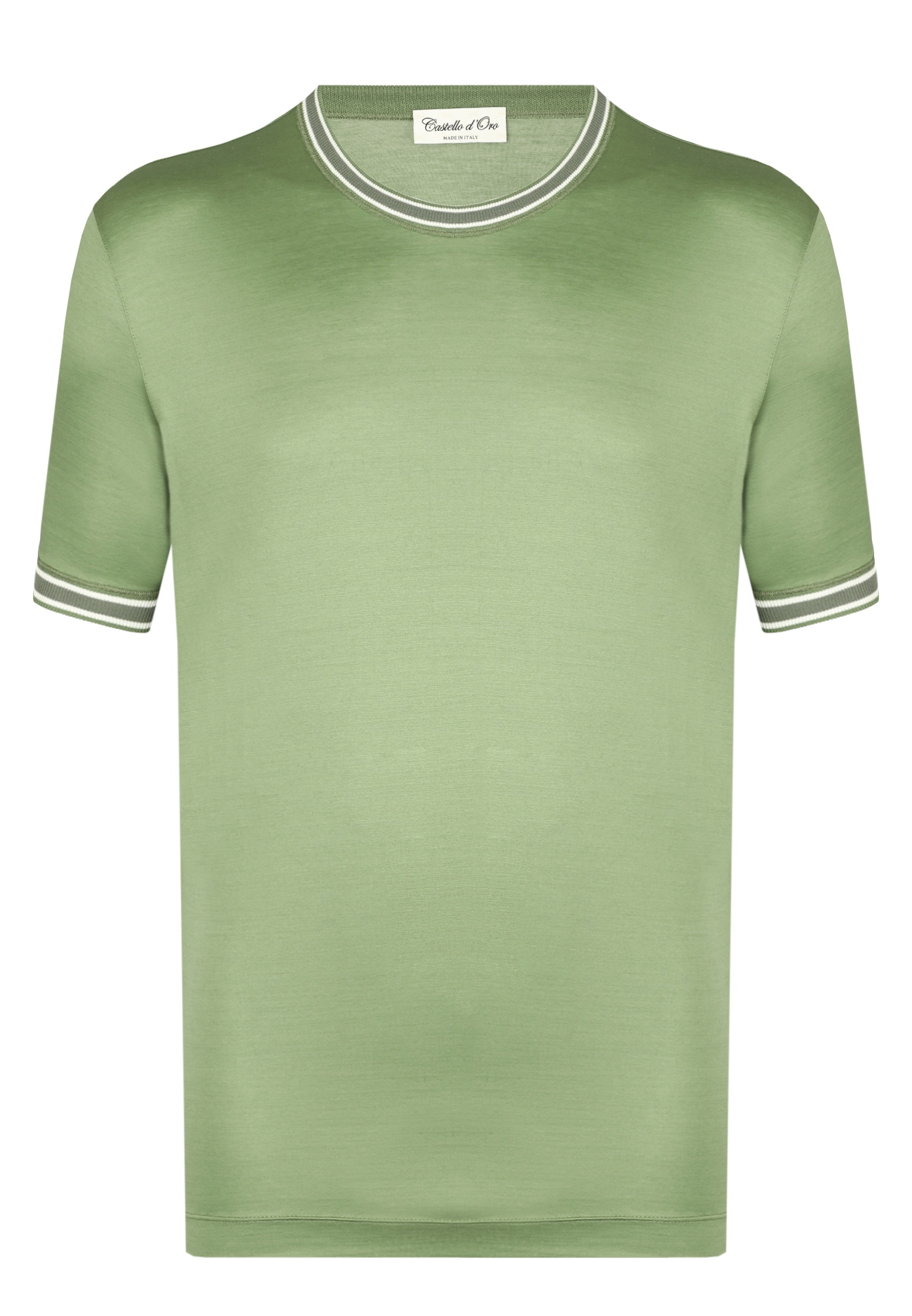мужская футболка castello d’oro, зеленая