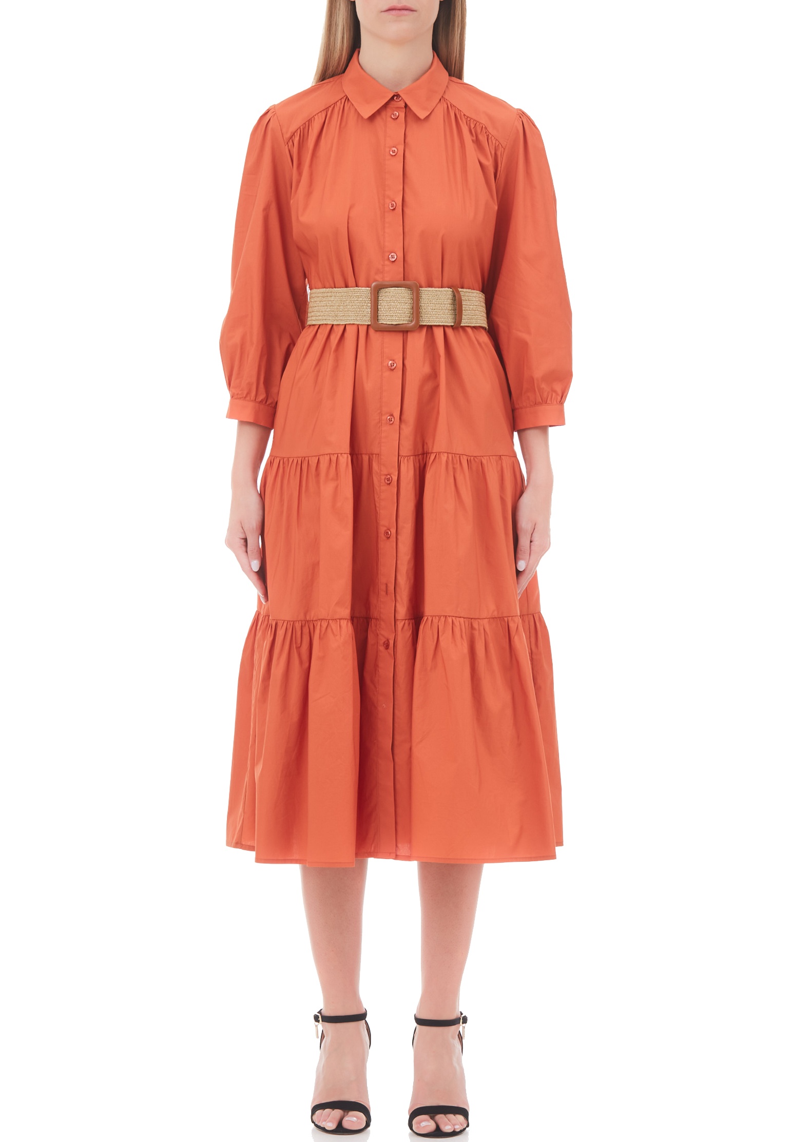 женское пляжные платье liu jo, оранжевое
