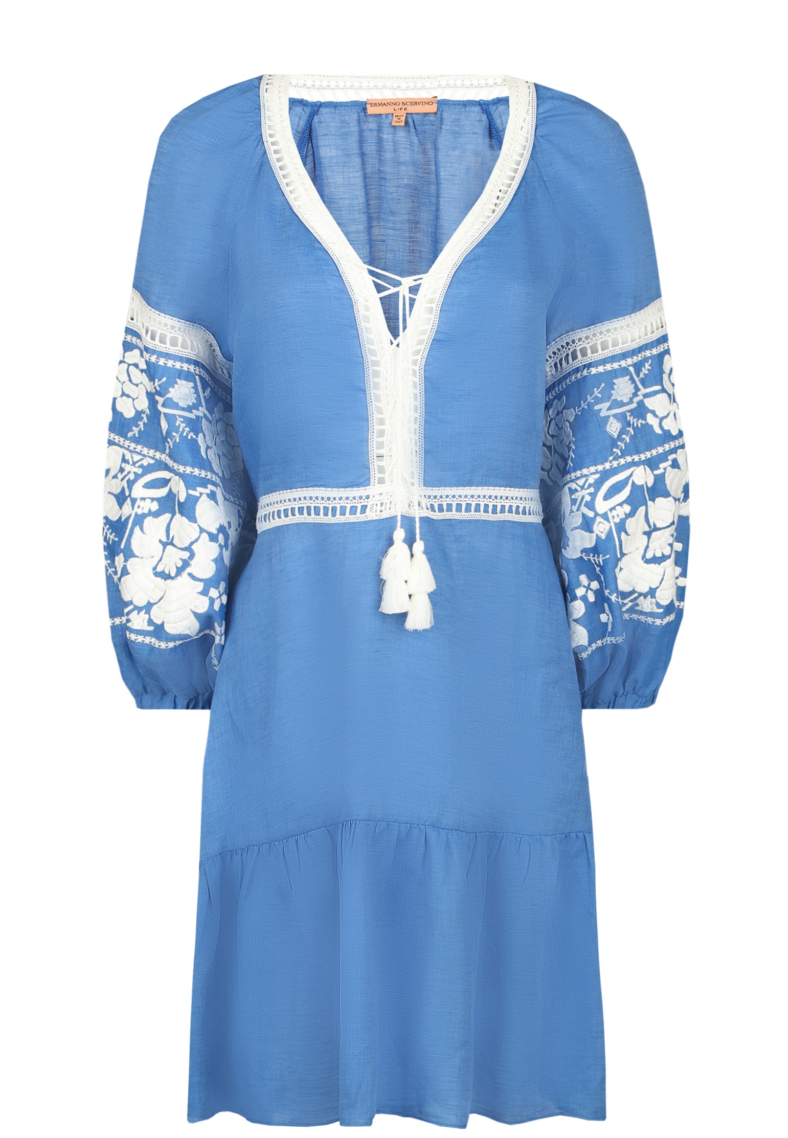 женское платье ermanno scervino, голубое