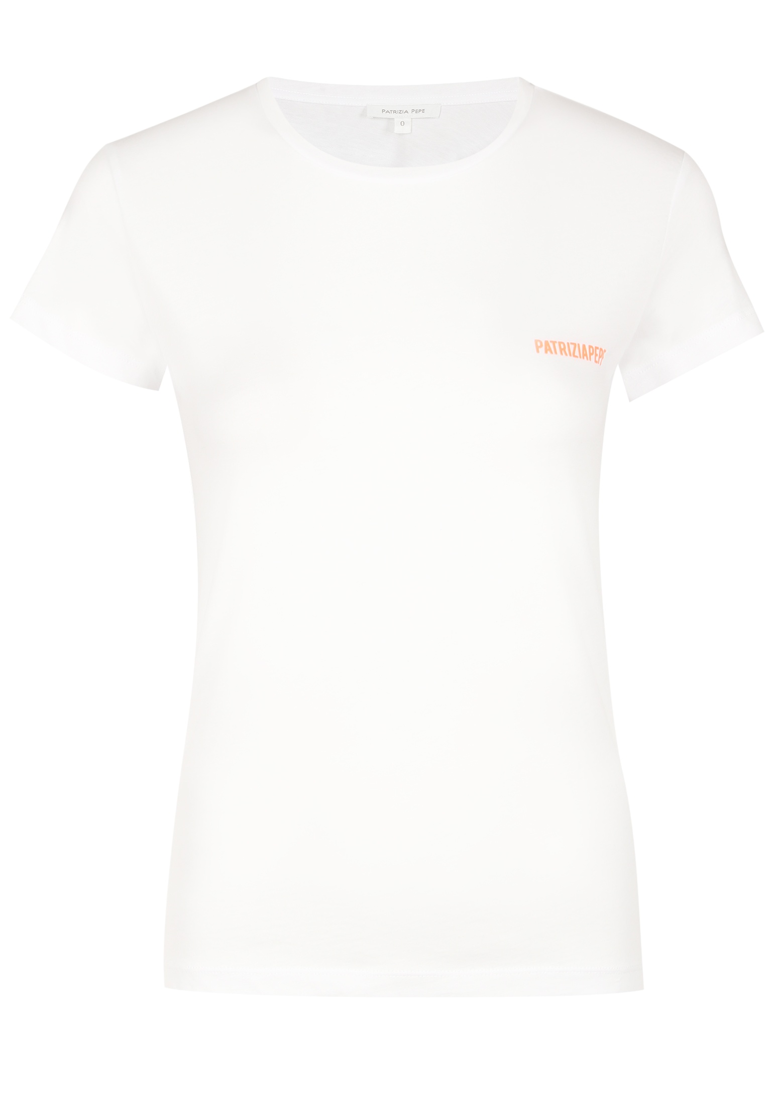 женская футболка patrizia pepe, оранжевая