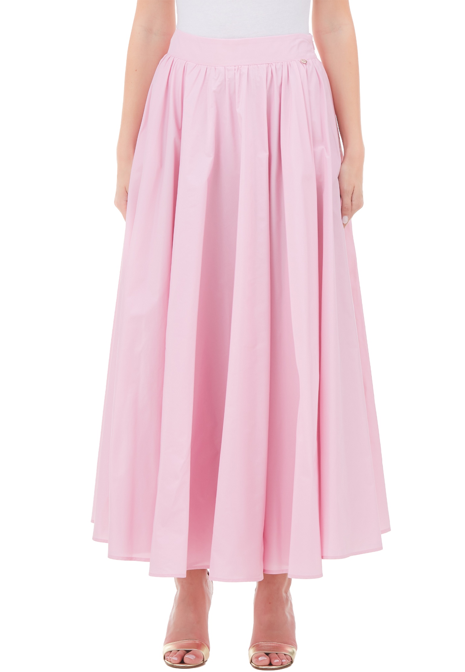 женская плиссированные юбка liu jo, розовая