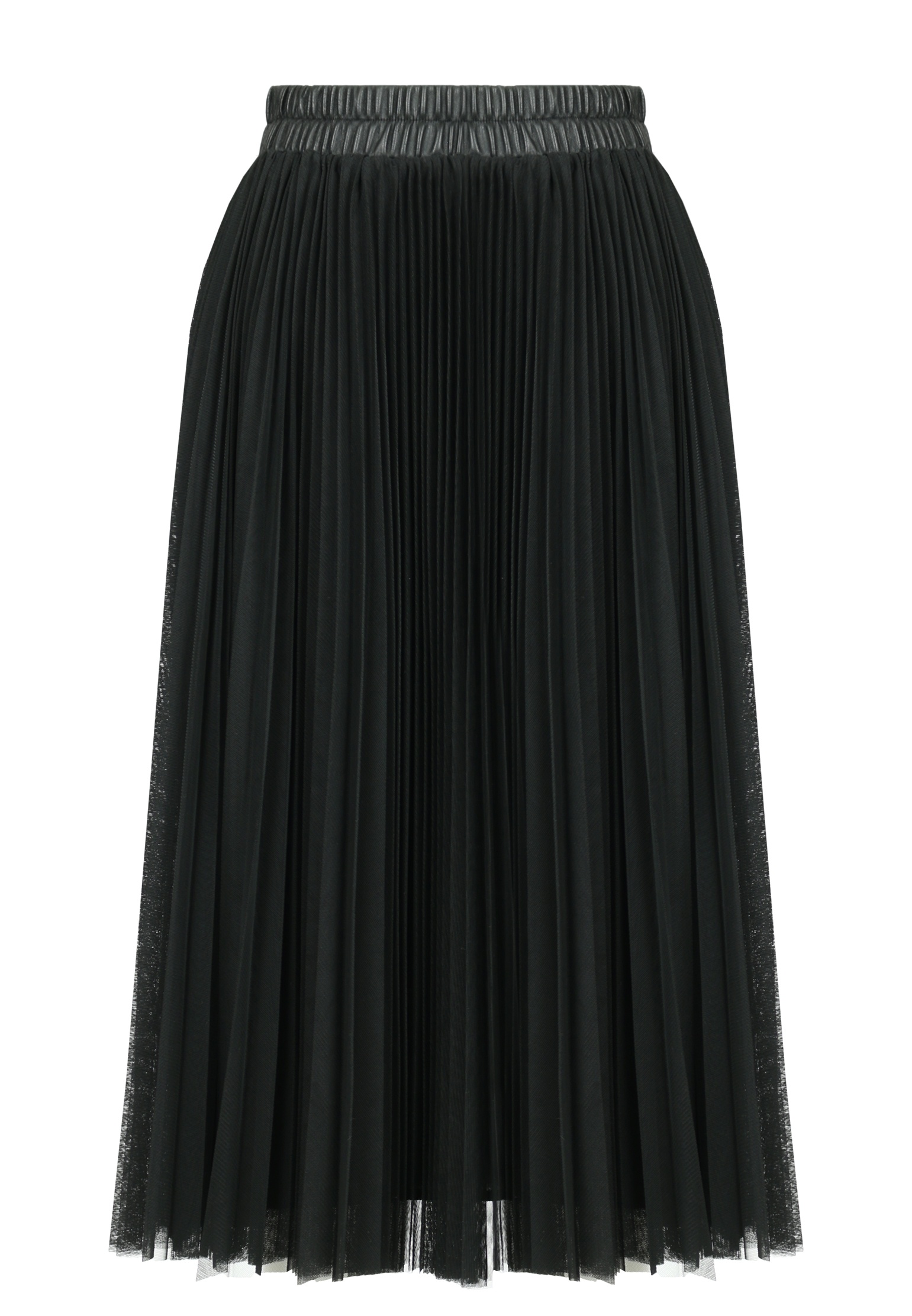 женская плиссированные юбка max&moi, черная