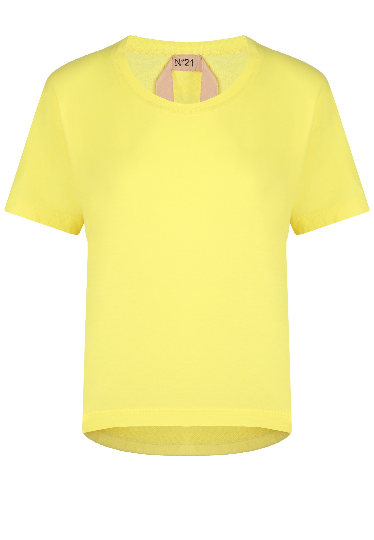 женская футболка n21, желтая