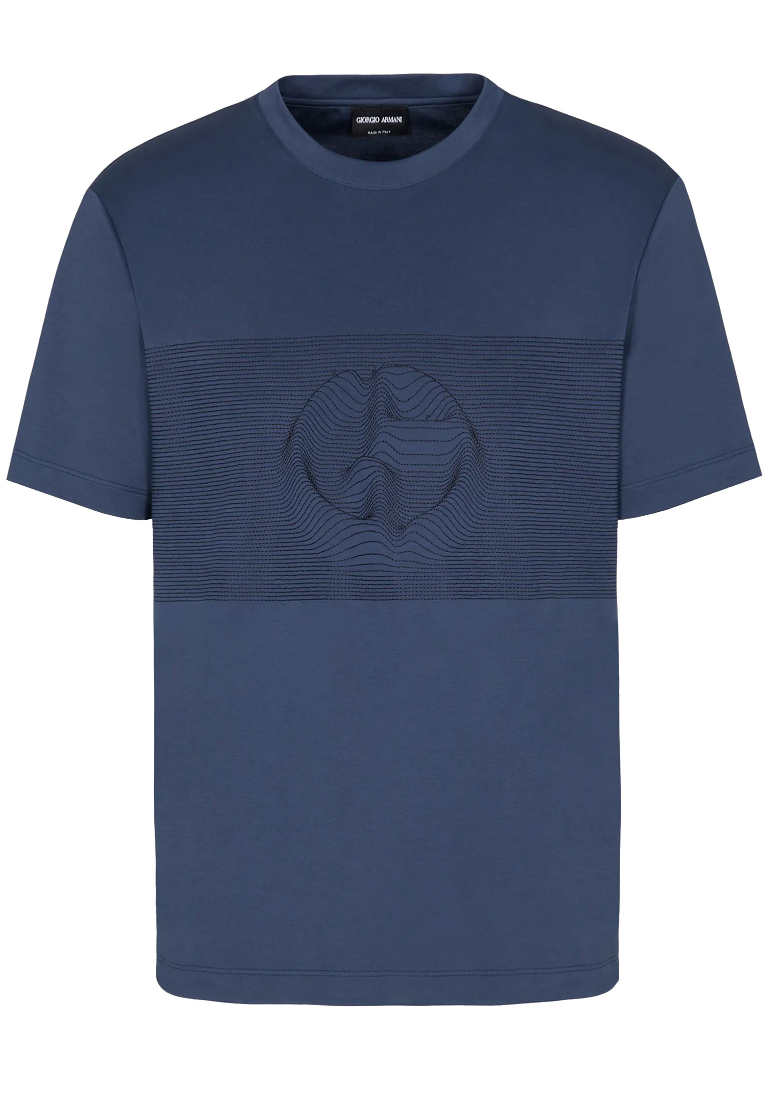 мужская футболка giorgio armani, синяя