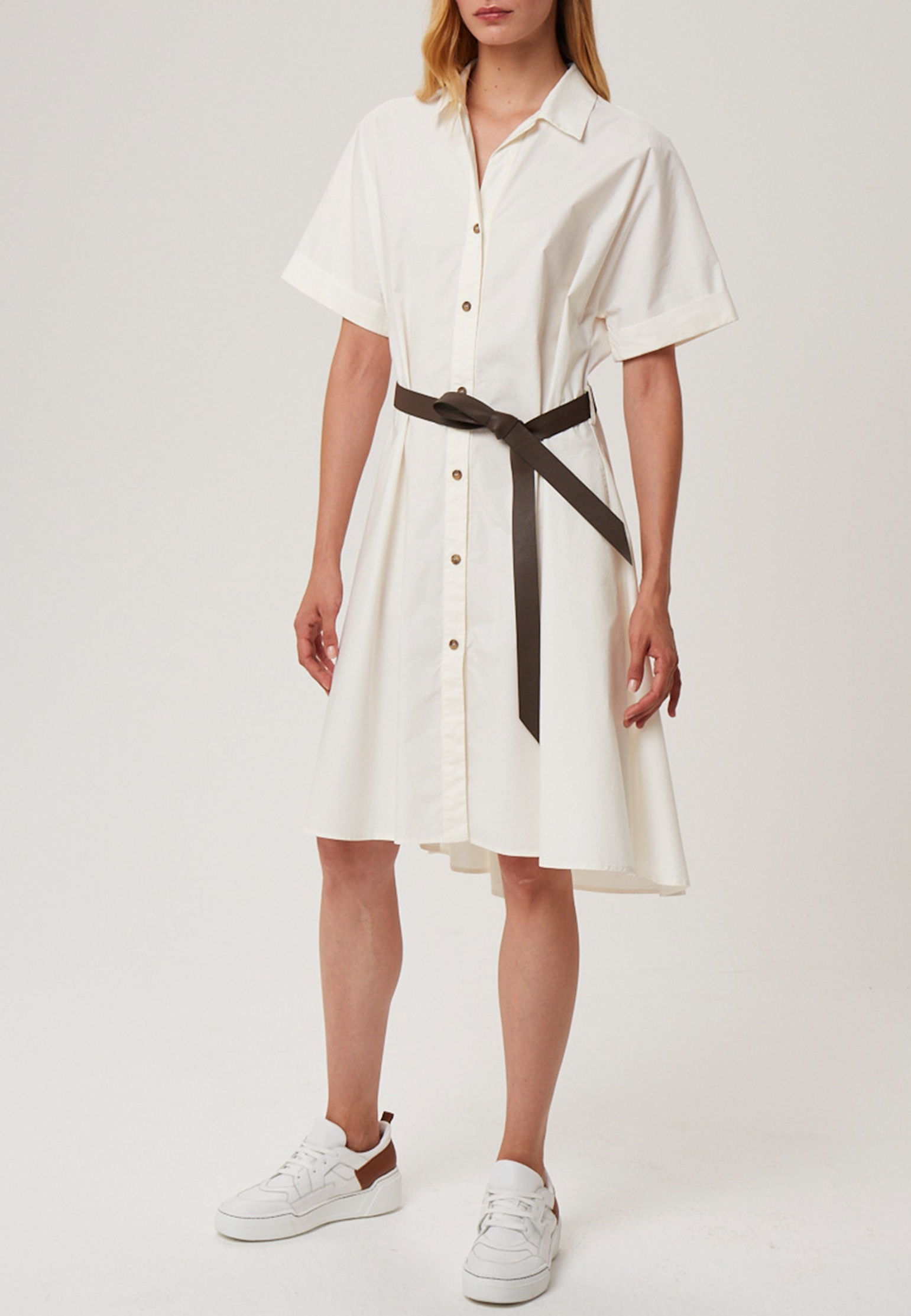женское пляжные платье cappellini by peserico, белое