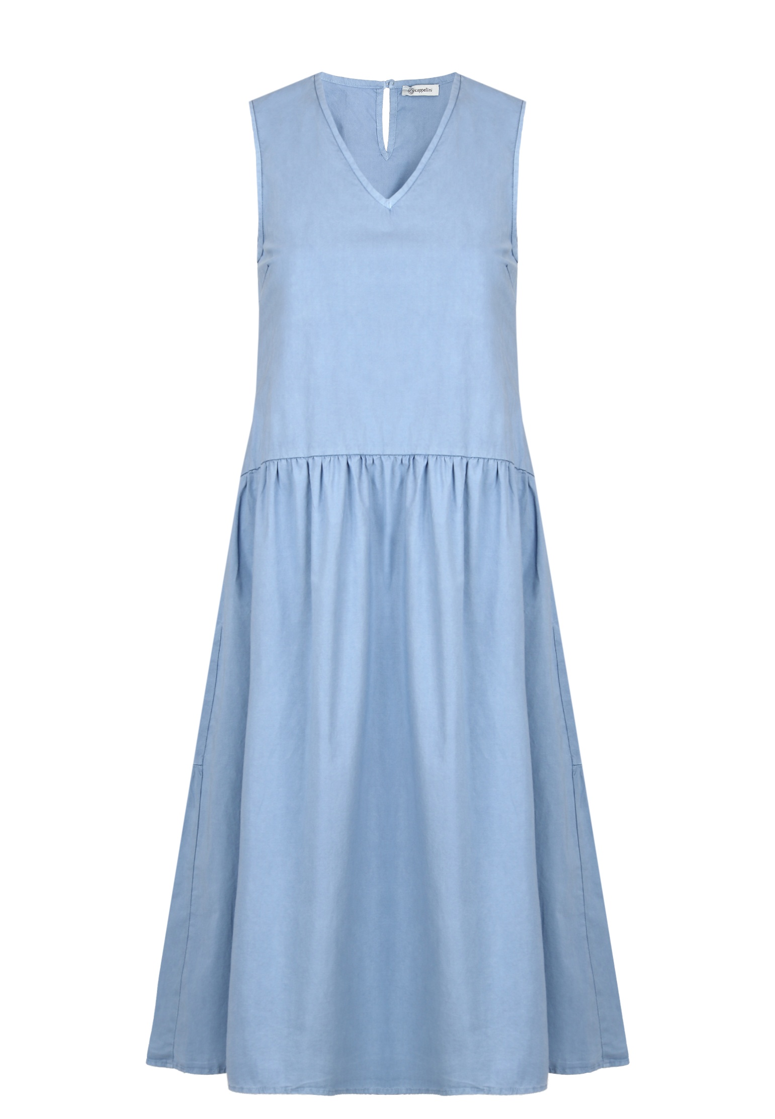 женское платье cappellini by peserico, синее