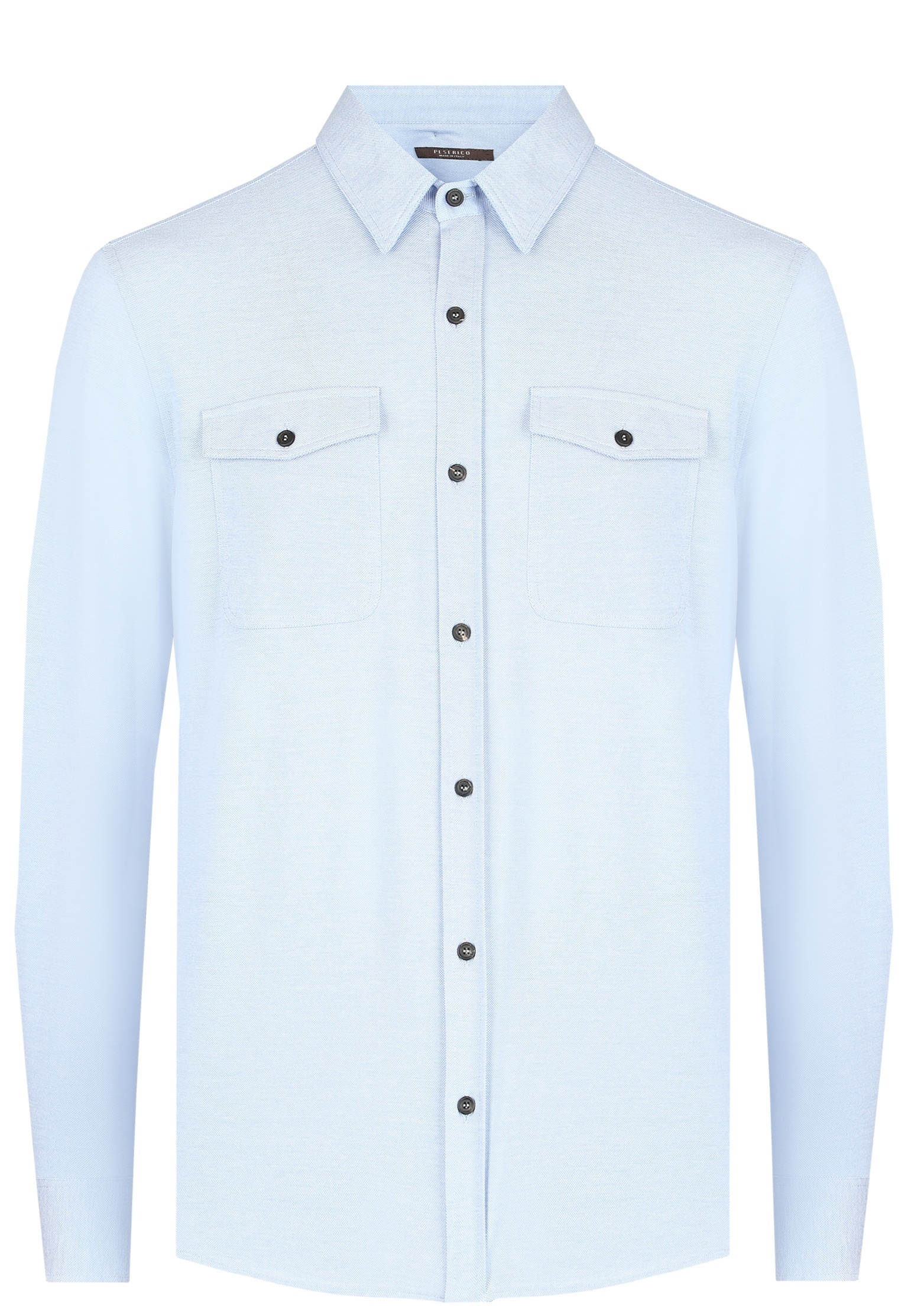 мужская рубашка cappellini by peserico, голубая