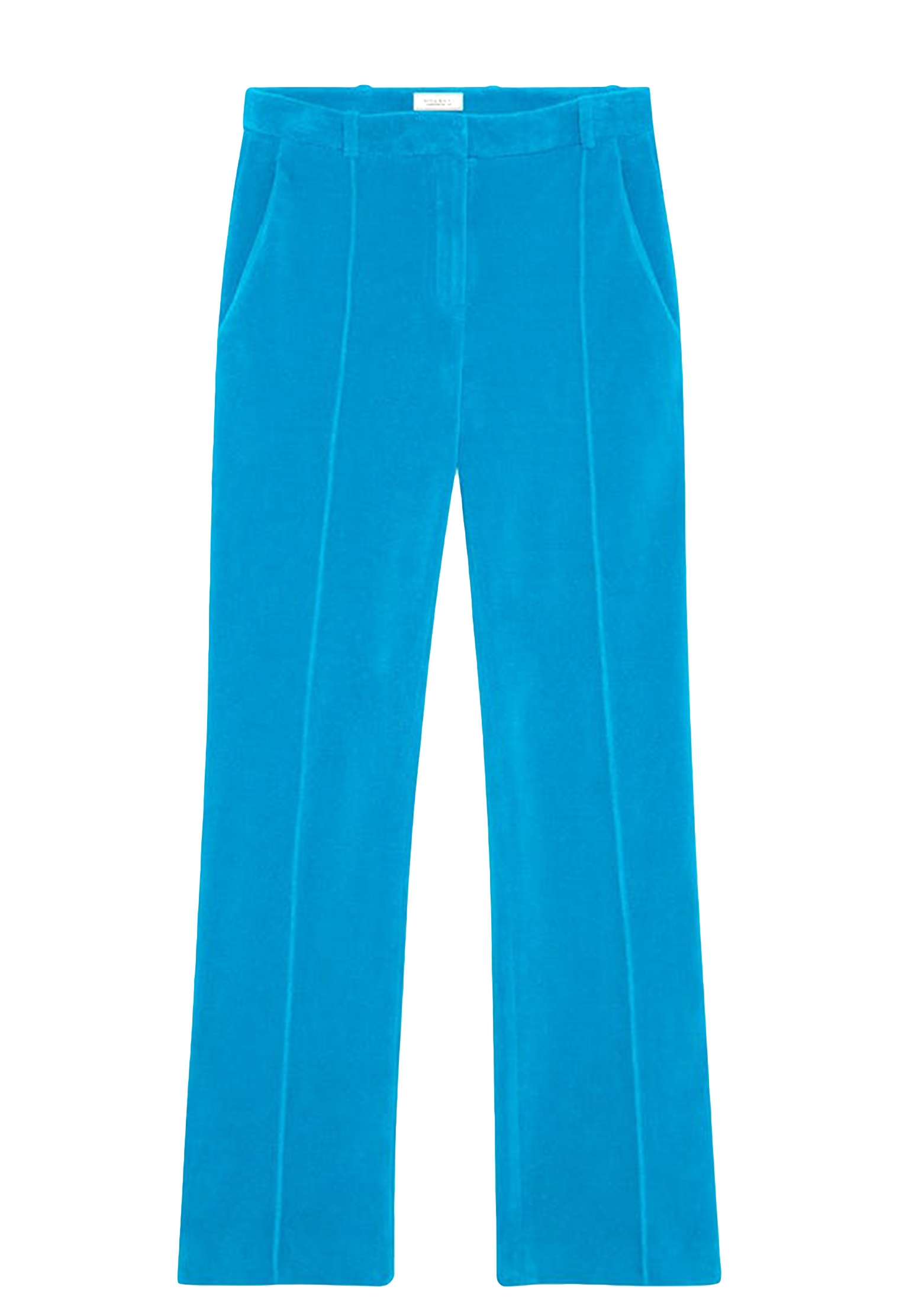 женские прямые брюки nina ricci, голубые