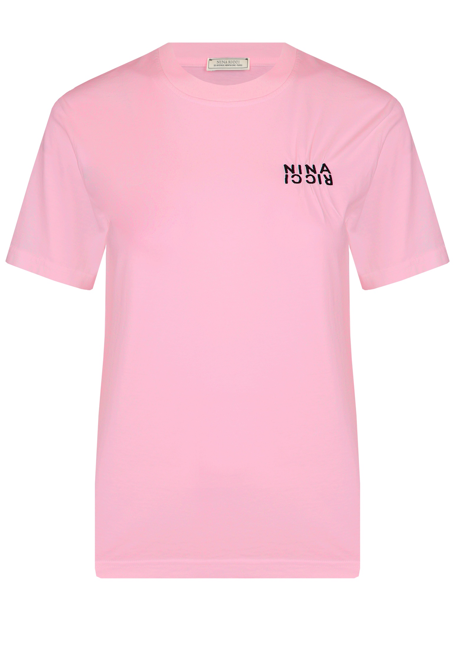 женская футболка nina ricci, розовая