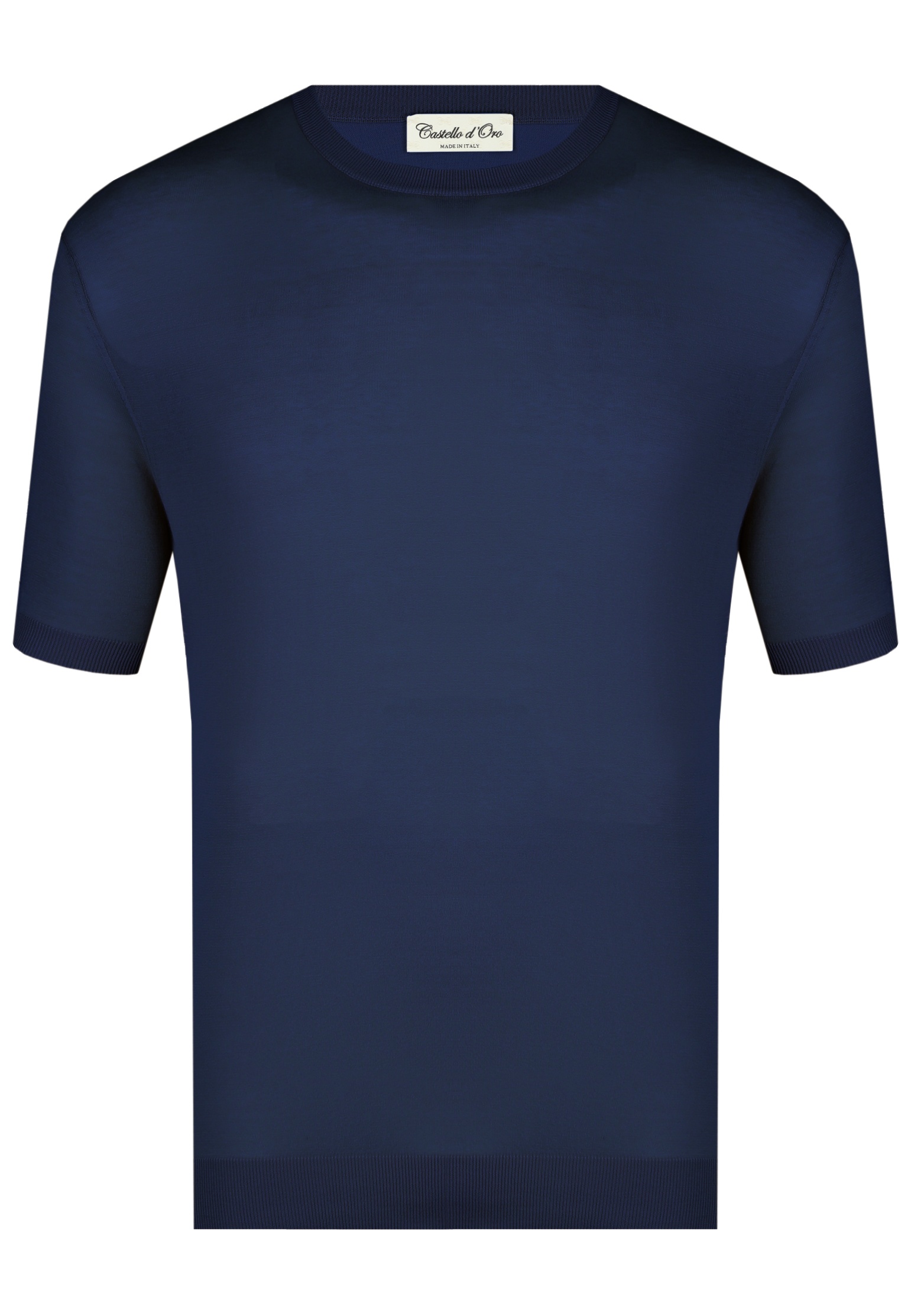 мужская футболка castello d’oro, синяя