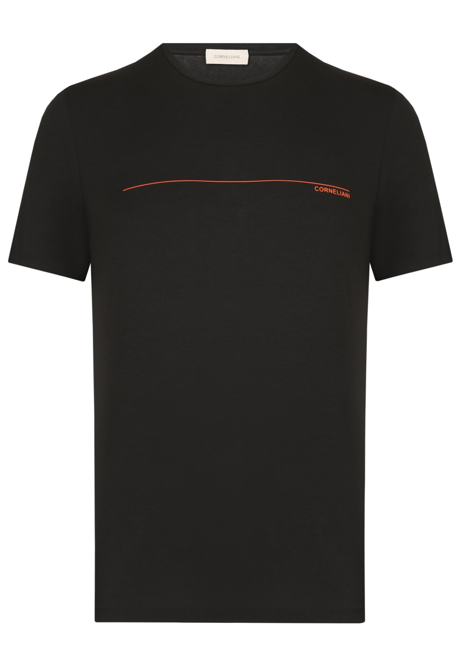 мужская футболка corneliani, черная