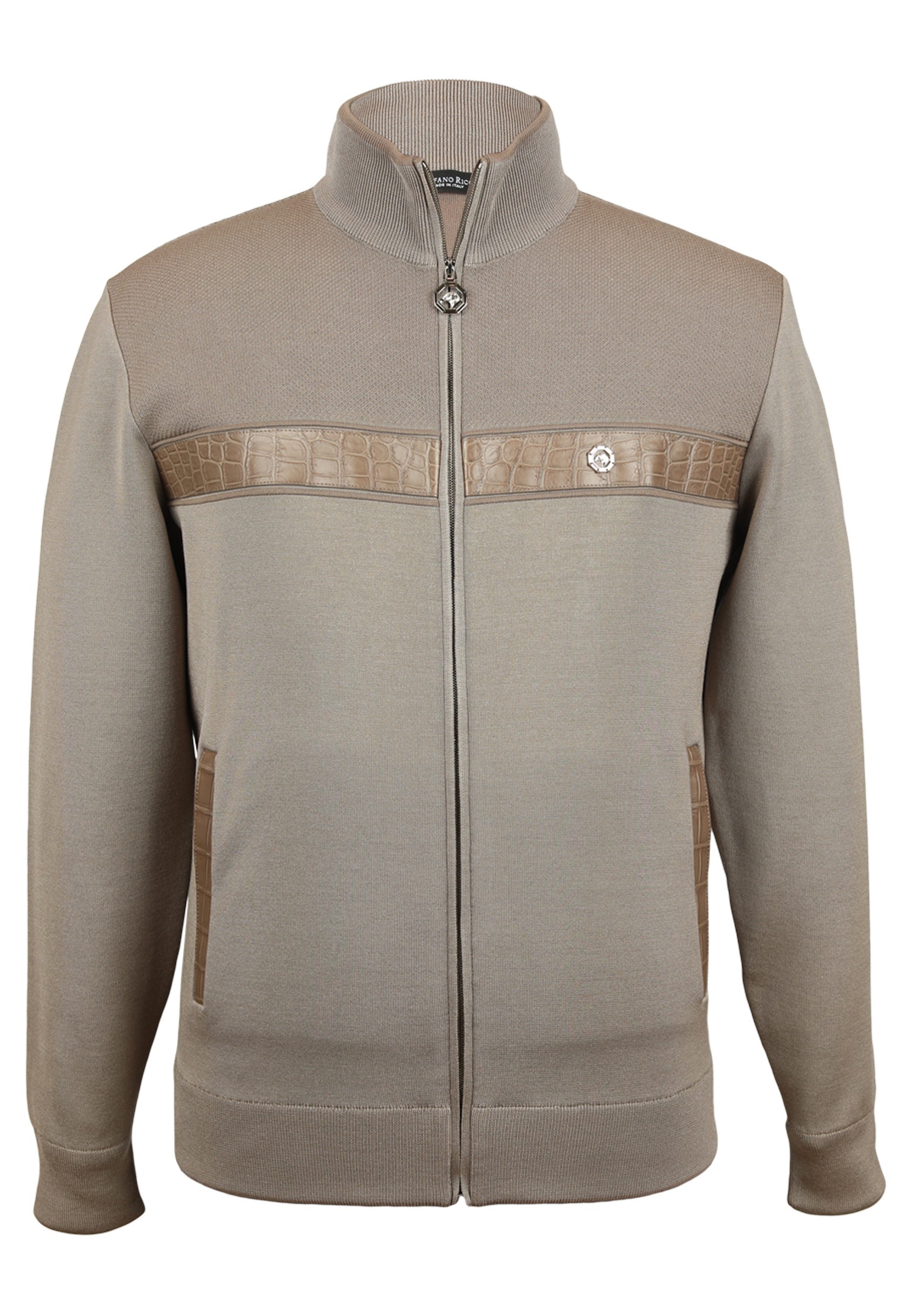 мужская спортивные куртка stefano ricci, коричневая