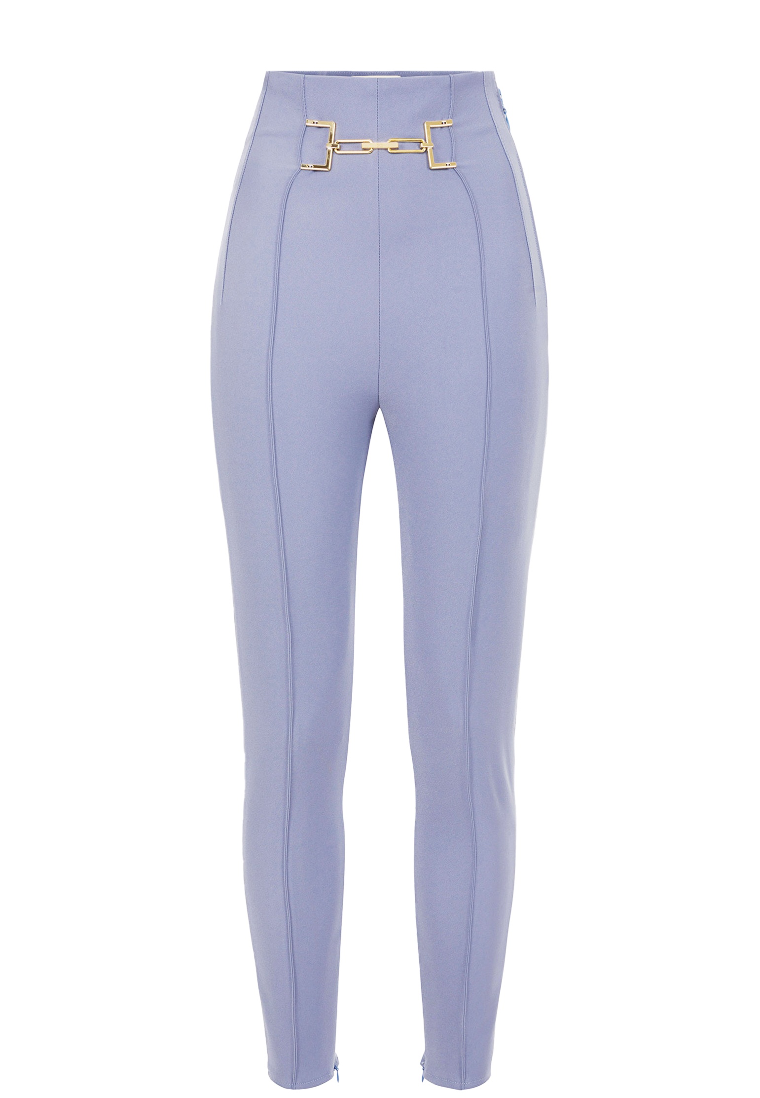 женские облегающие брюки elisabetta franchi, фиолетовые