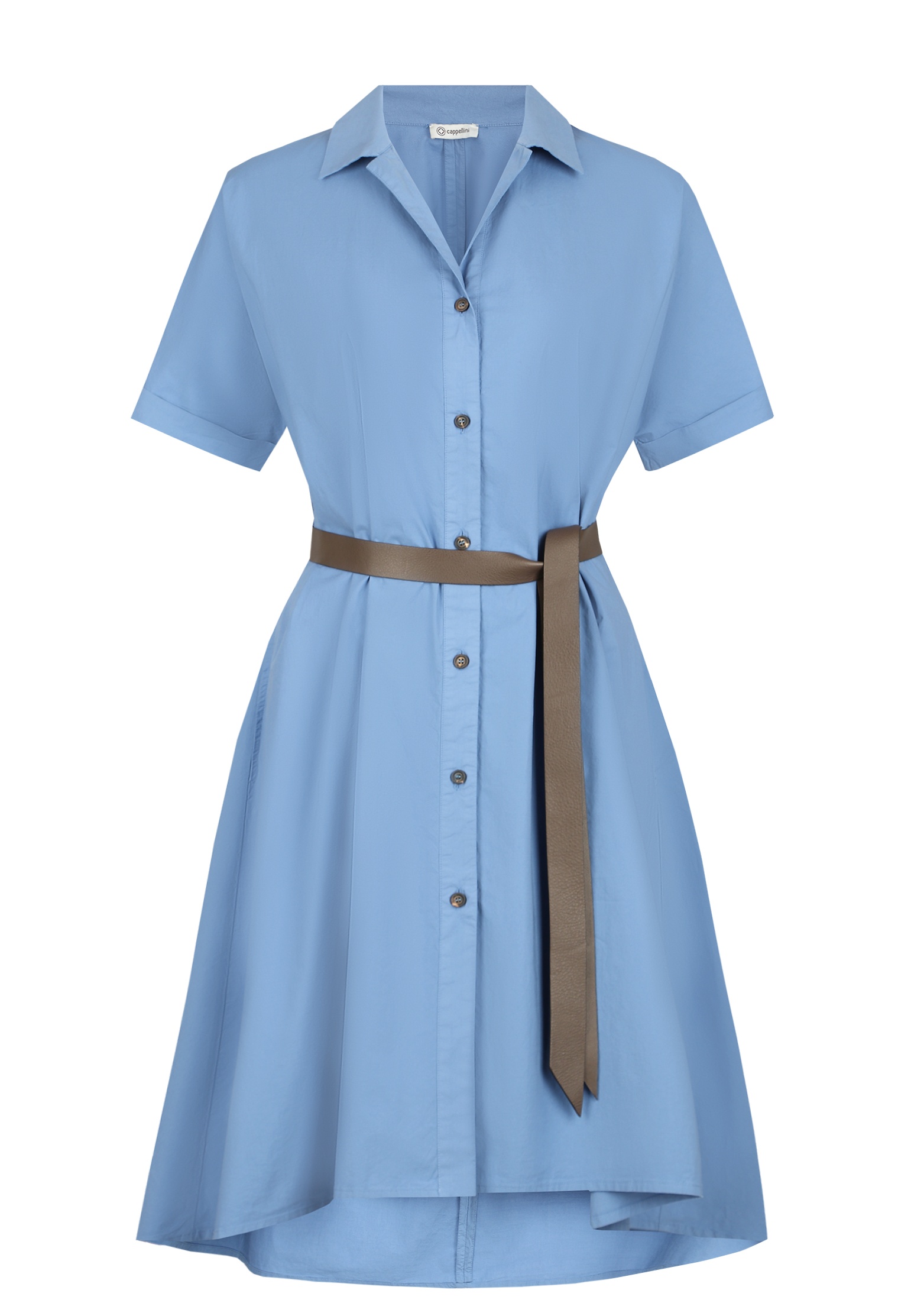 женское пляжные платье cappellini by peserico, голубое