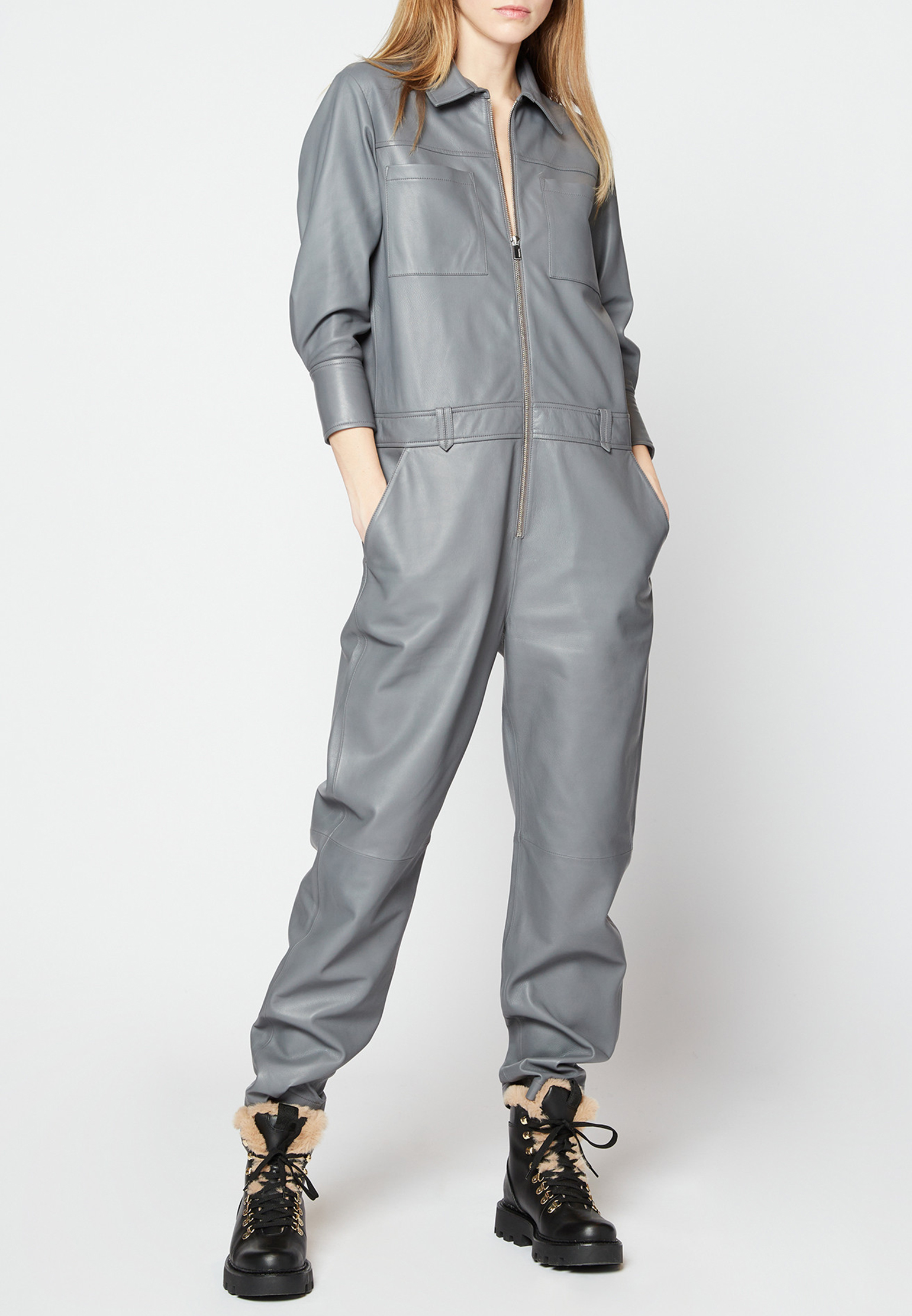 женский комбинезон с брюками max&moi, серый