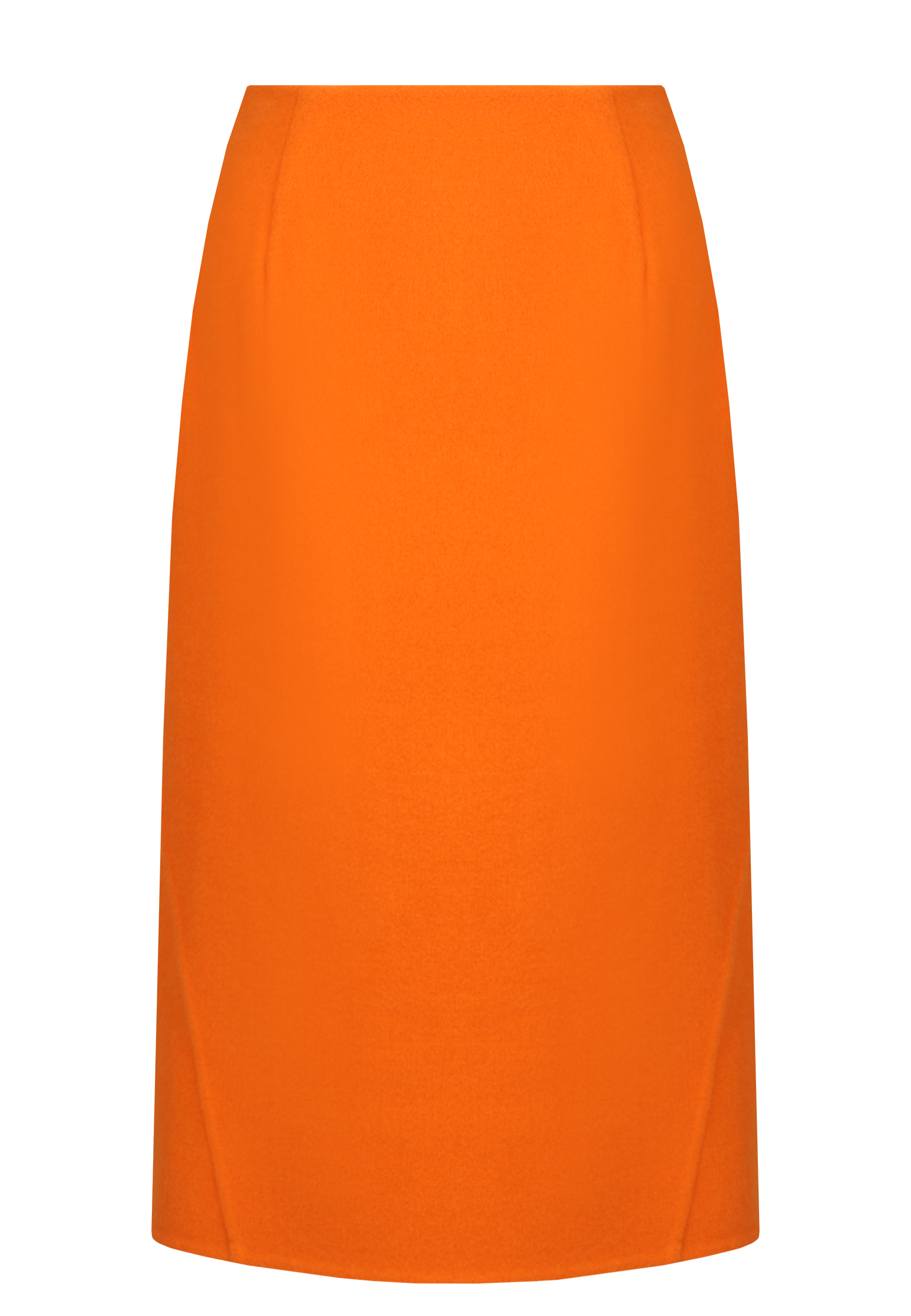 женская юбка миди ermanno scervino, оранжевая