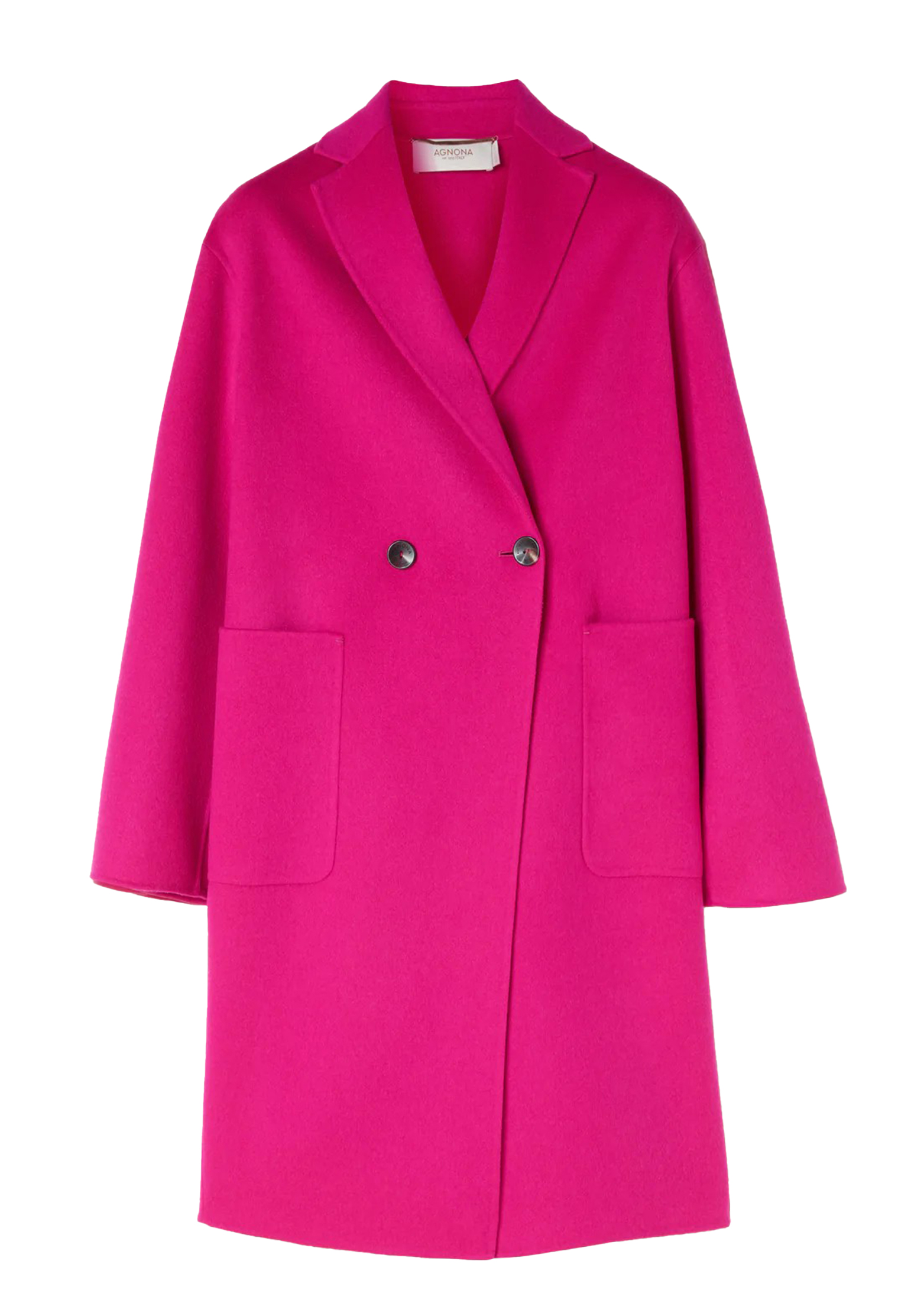женское пальто agnona, розовое