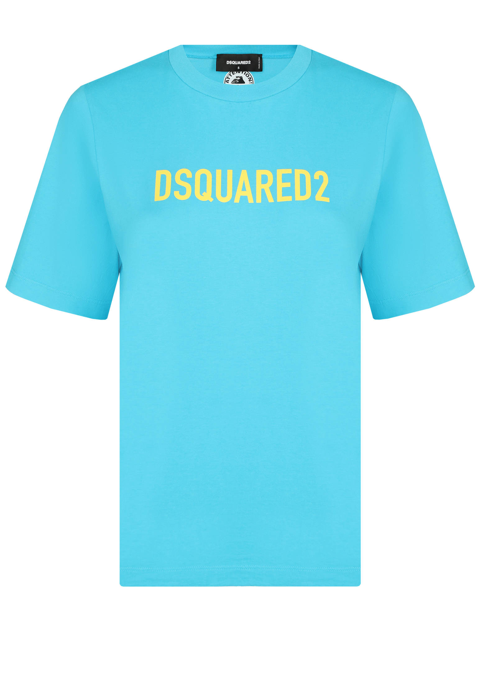 женская футболка dsquared2, голубая