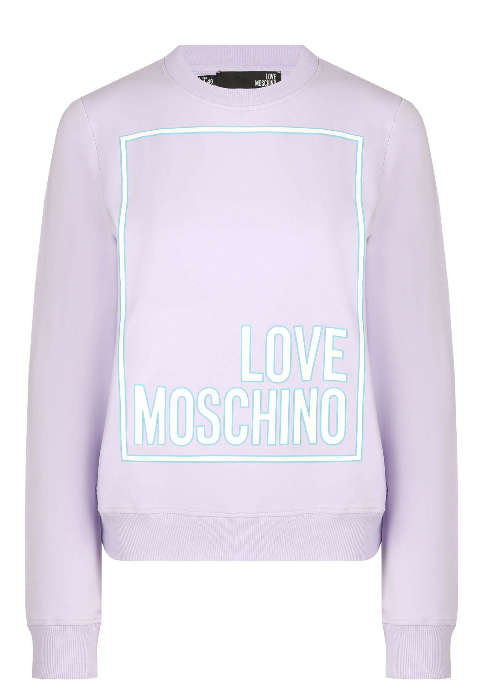 женский свитшот moschino love, фиолетовый